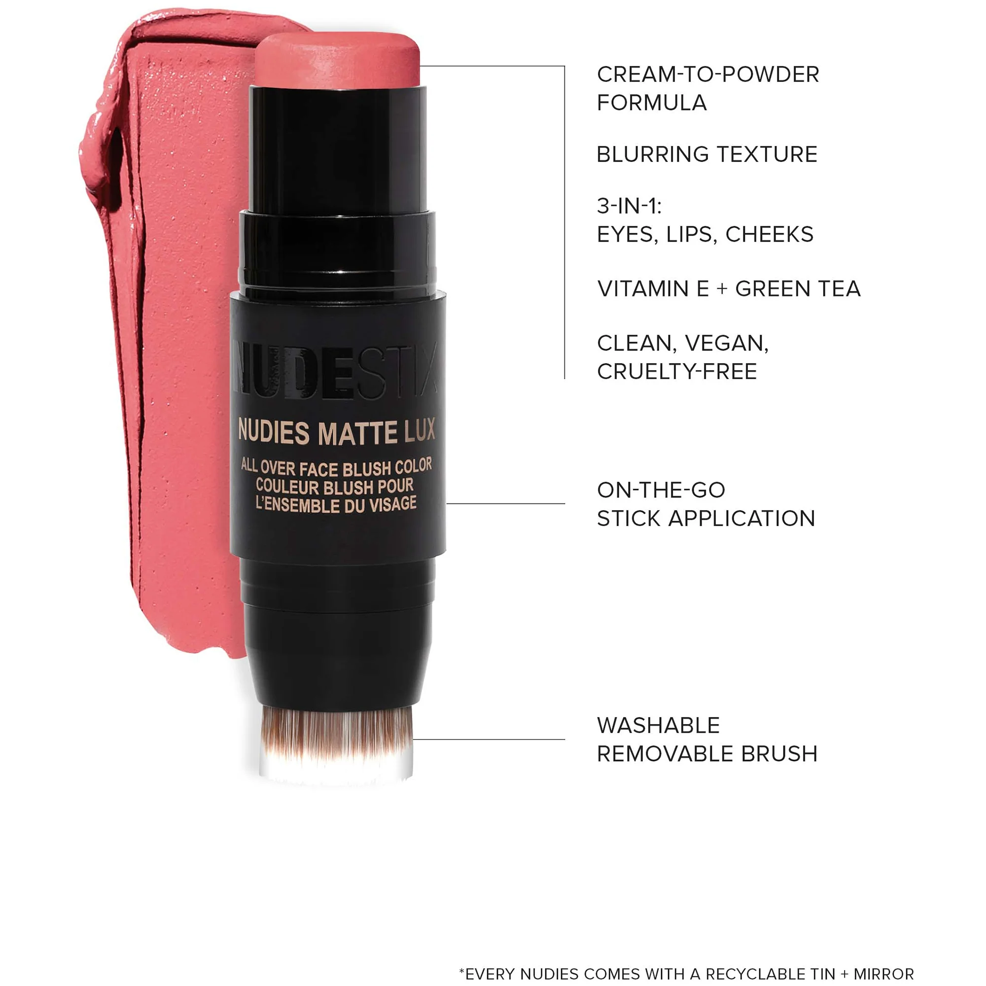 NUDESTIX Nudies Matte Lux All Over Face Blush Colour 7g (Various Shades) - Image 9