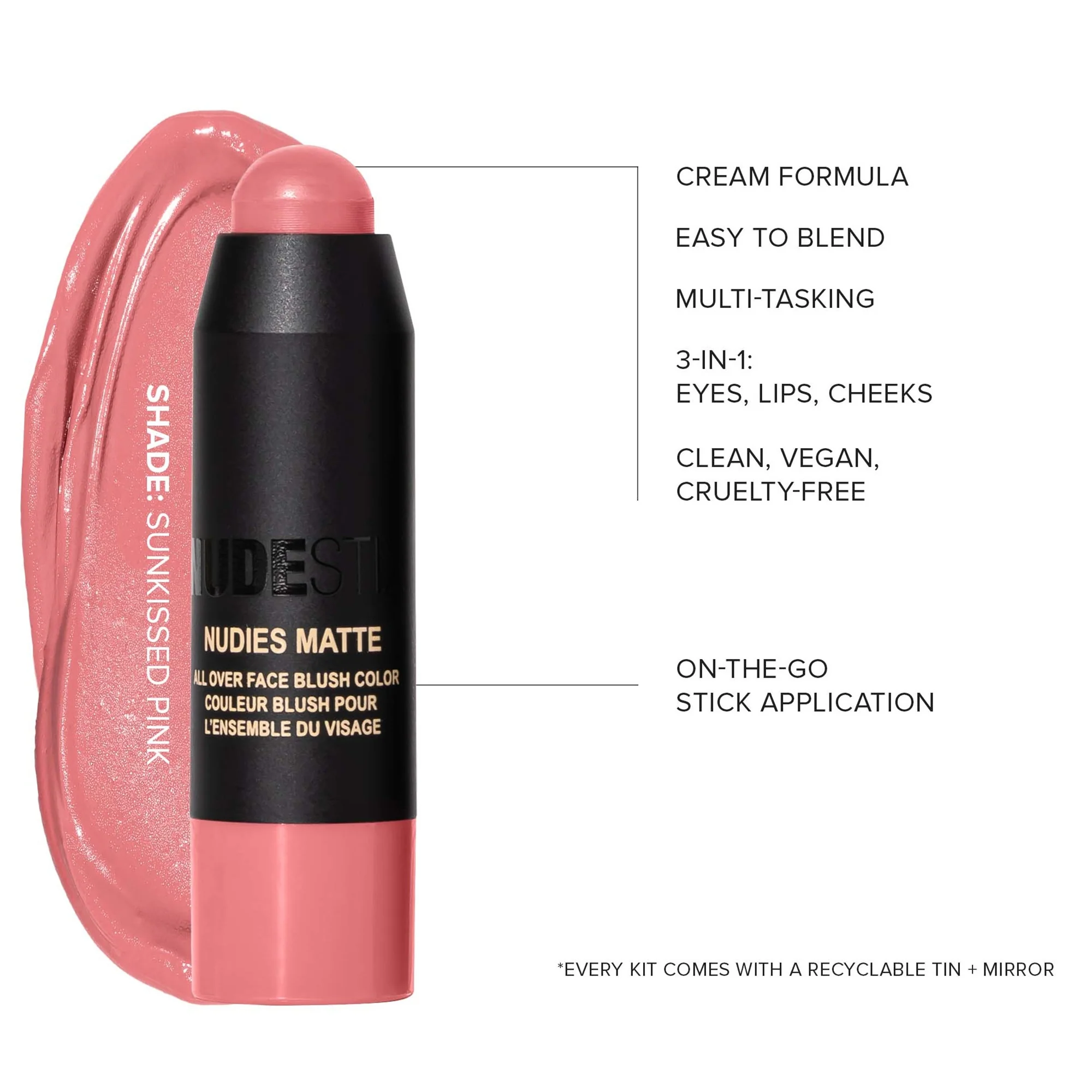 NUDESTIX Sunkissed Blush & Bronze 3-Piece Mini Nudie Kit - Image 4