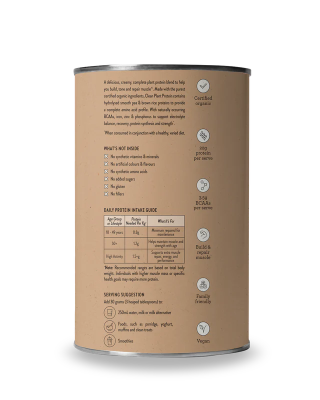 Nutra Naturals Clean Plant Protein Chocolate 500g - Image 4