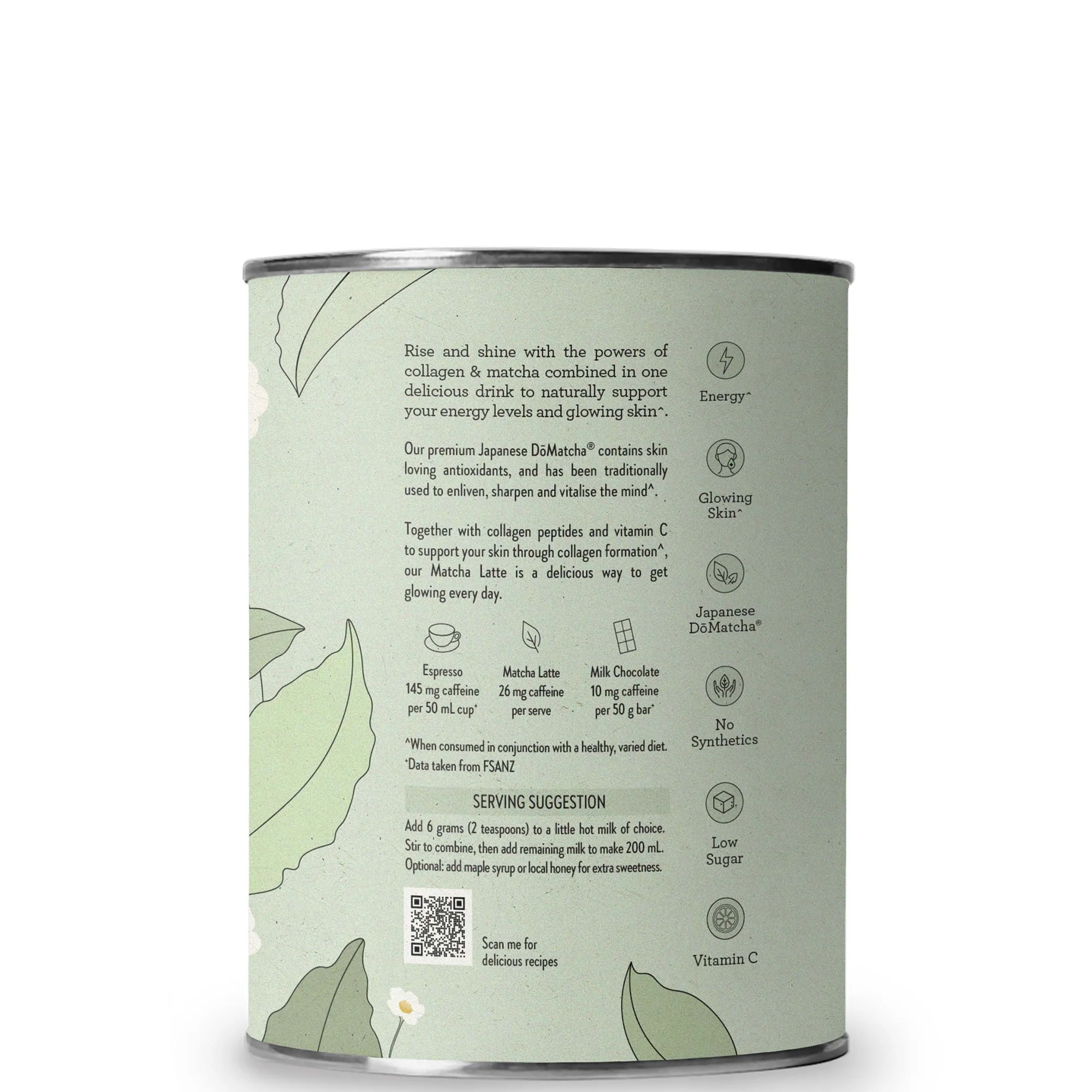 Nutra Naturals Collagen Matcha Latte Powder 100g - Image 3