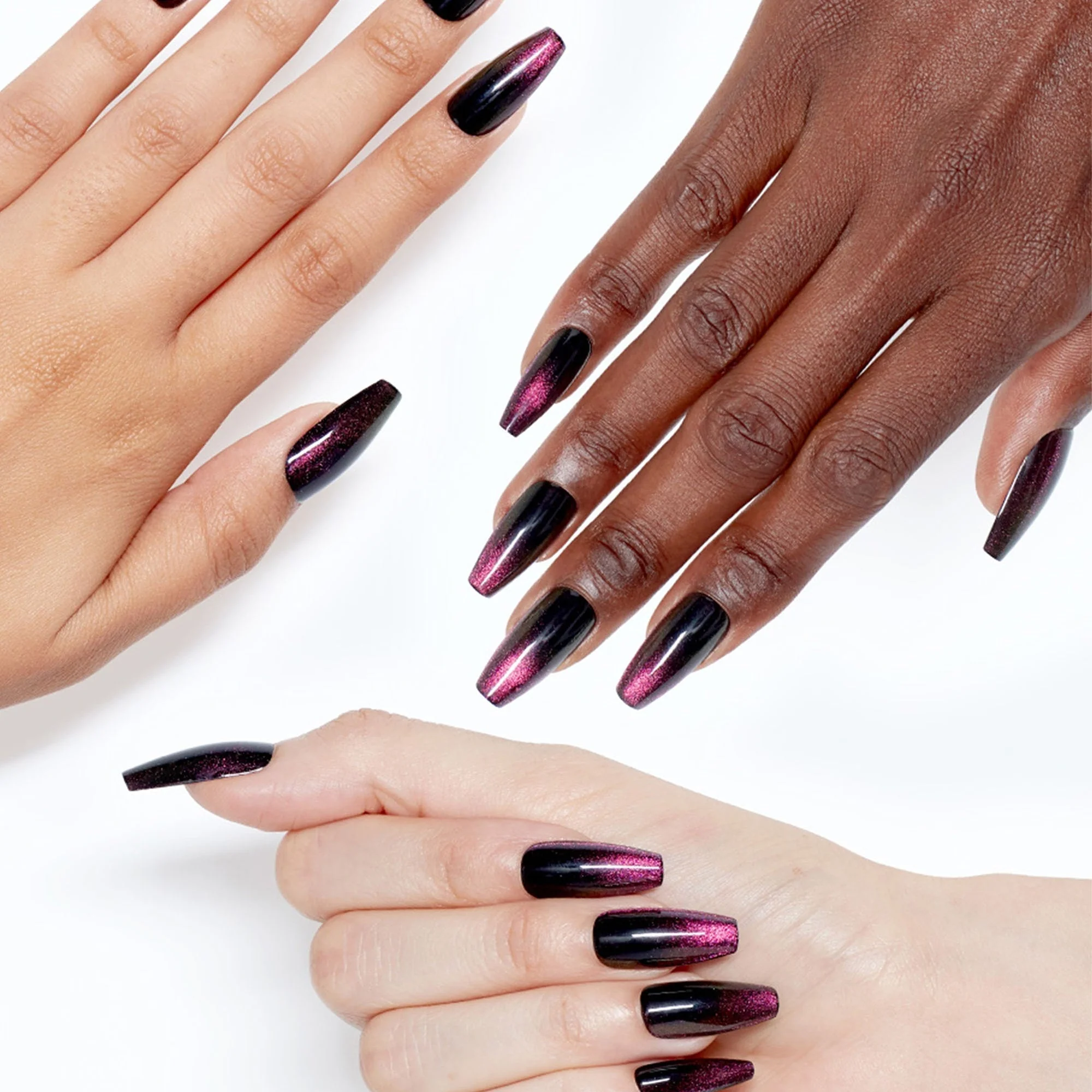 OPI xPRESS/ON Black Purple Press On Nails for a Gel-Like Salon Manicure - Swipe Night - Image 2