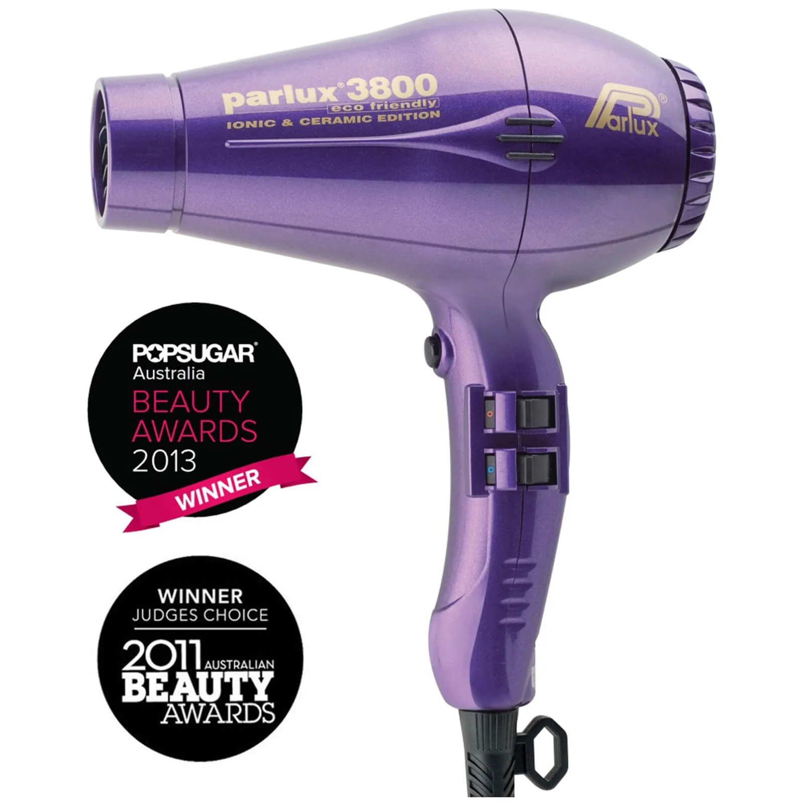 Parlux 3800 Eco Friendly Hair Dryer 2100W - Purple - Image 2