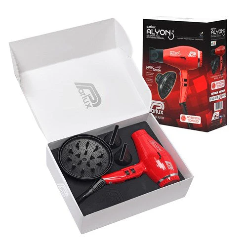 Parlux Alyon Air Ionizer Tech Hair Dryer And Diffuser - Red - Image 2