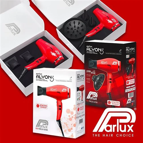 Parlux Alyon Air Ionizer Tech Hair Dryer And Diffuser - Red - Image 5