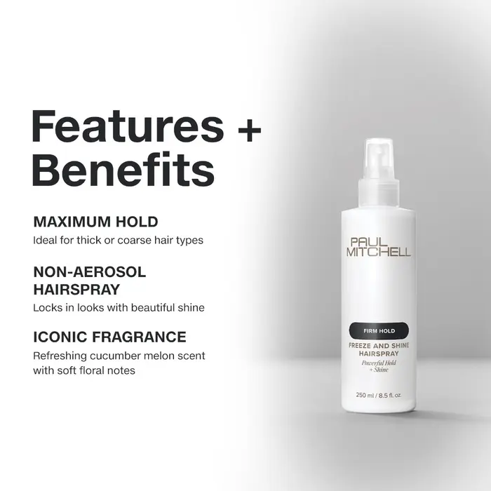 Paul Mitchell Freeze & Shine Hairspray 250ml - Image 2