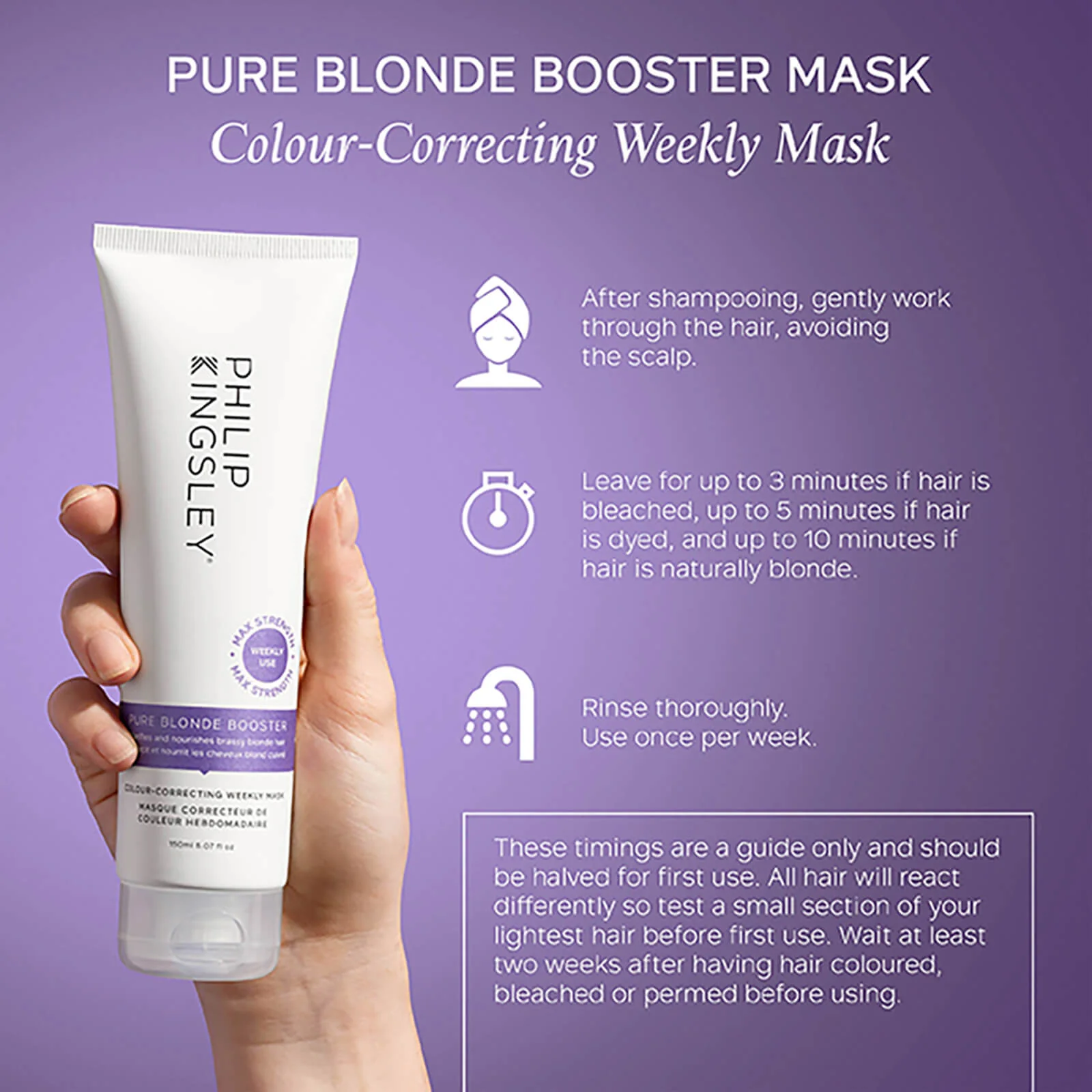 Philip Kingsley Pure Blonde Booster Mask 150ml - Image 5