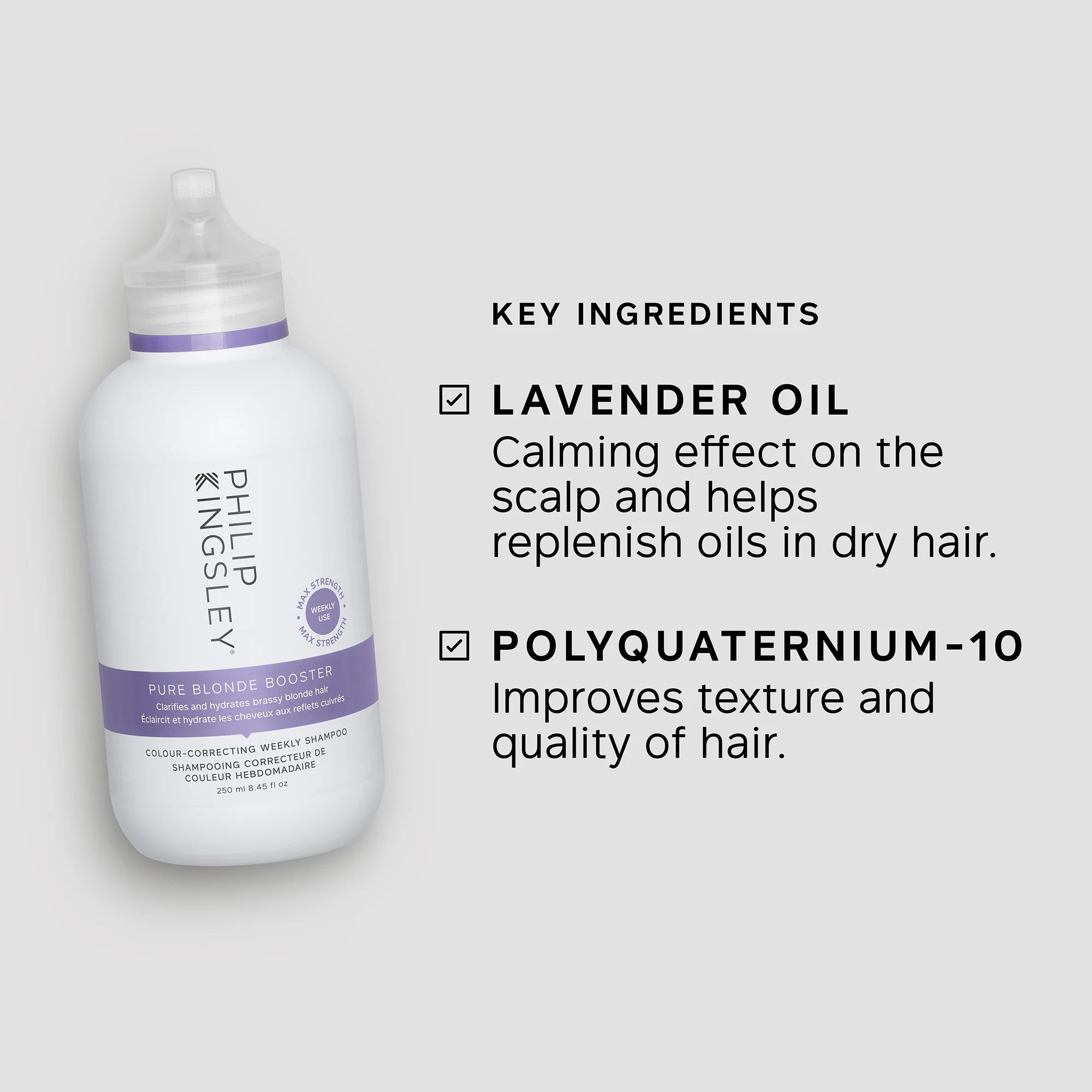 Philip Kingsley Pure Blonde Booster Shampoo 250ml - Image 4