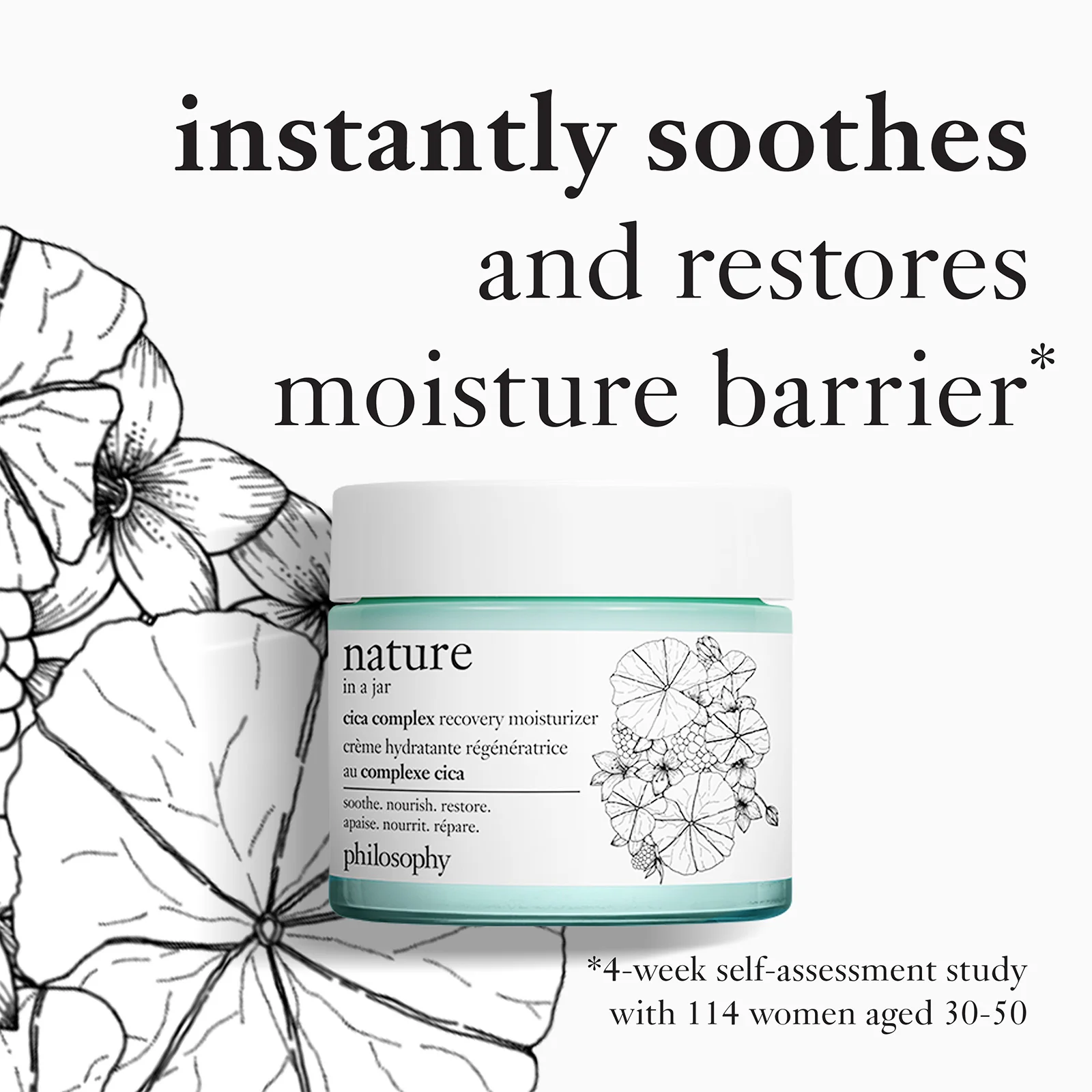 philosophy Nature in a Jar Cica Complex Recovery Moisturiser 60ml - Image 2