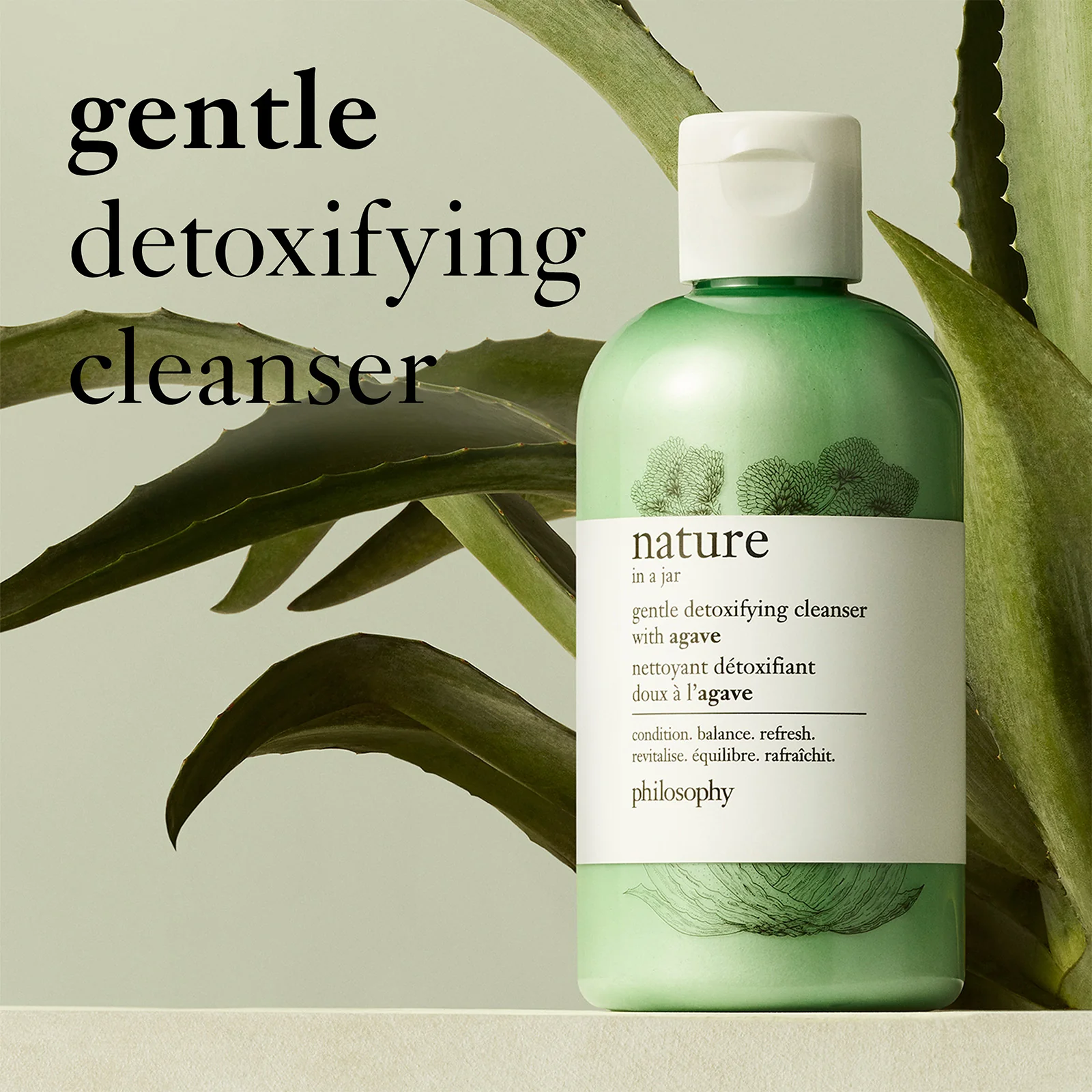 philosophy Nature in a Jar Detoxifying Cleanser with Agave 240ml - Image 2