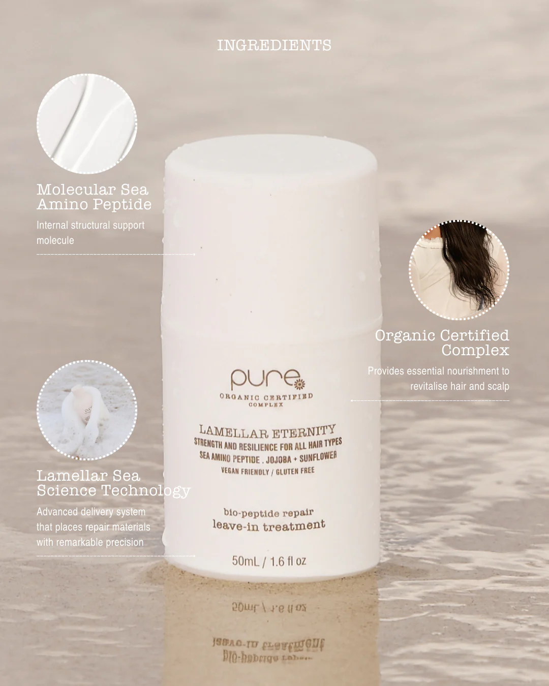 Pure Lamellar Eternity Bio-Peptide Repair Leave-in Treatment 50ml - Image 5