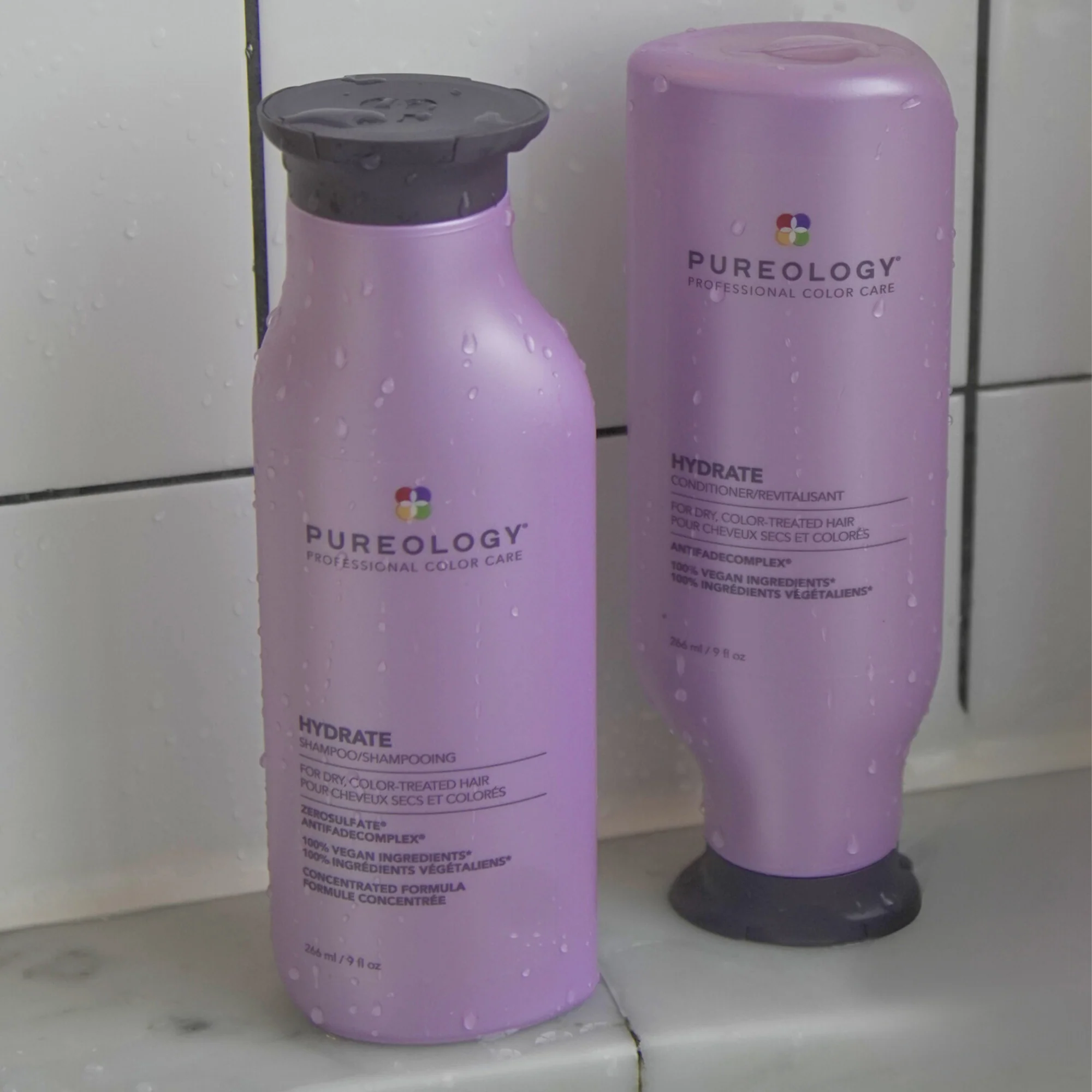 Pureology Hydrate Shampoo and Conditioner Moisturising Bundle for Dry Hair, Sulphate Free for a Gentle Cleanse - Image 4