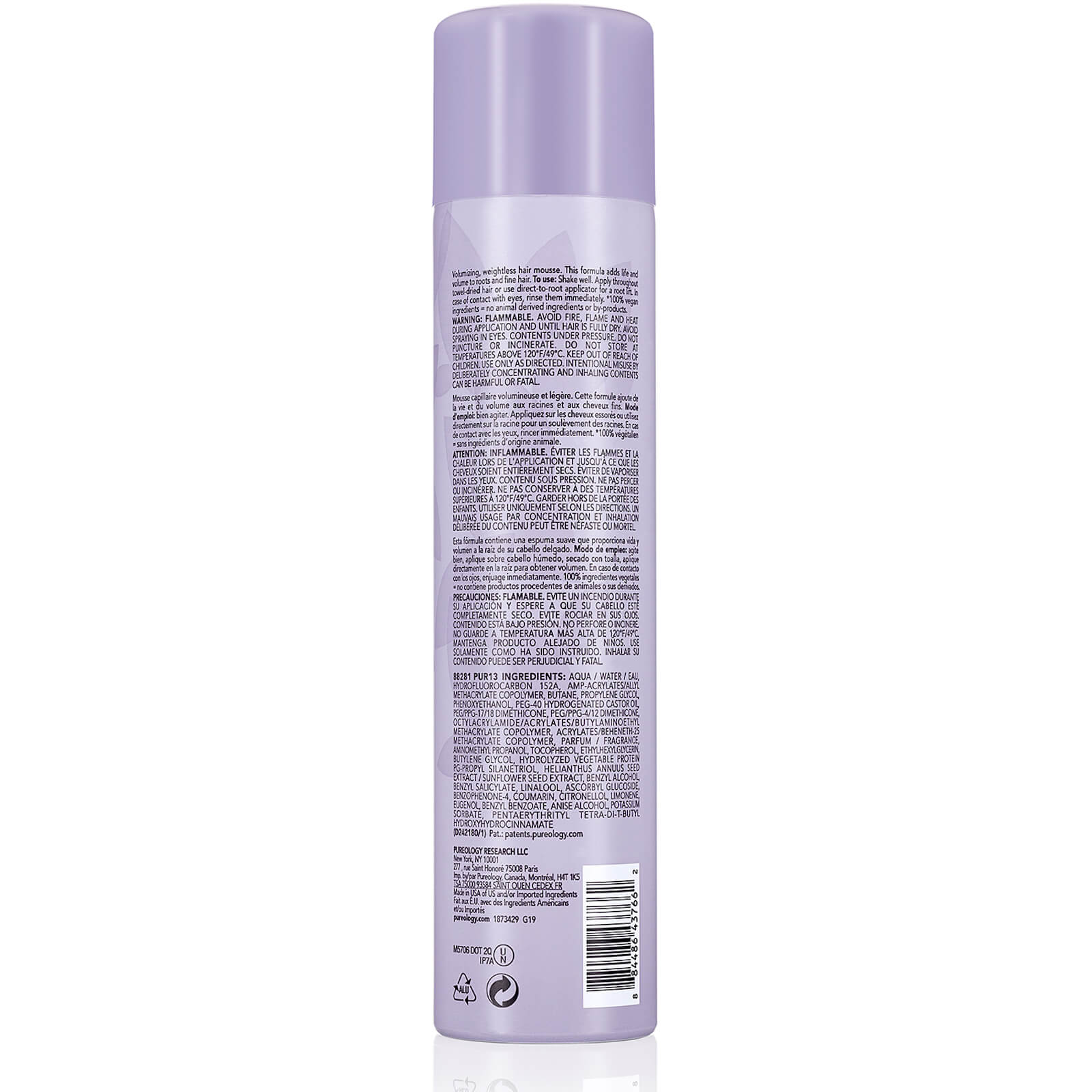 Pureology Style and Protect on the Rise Root Lifting Mousse 294g - Image 2
