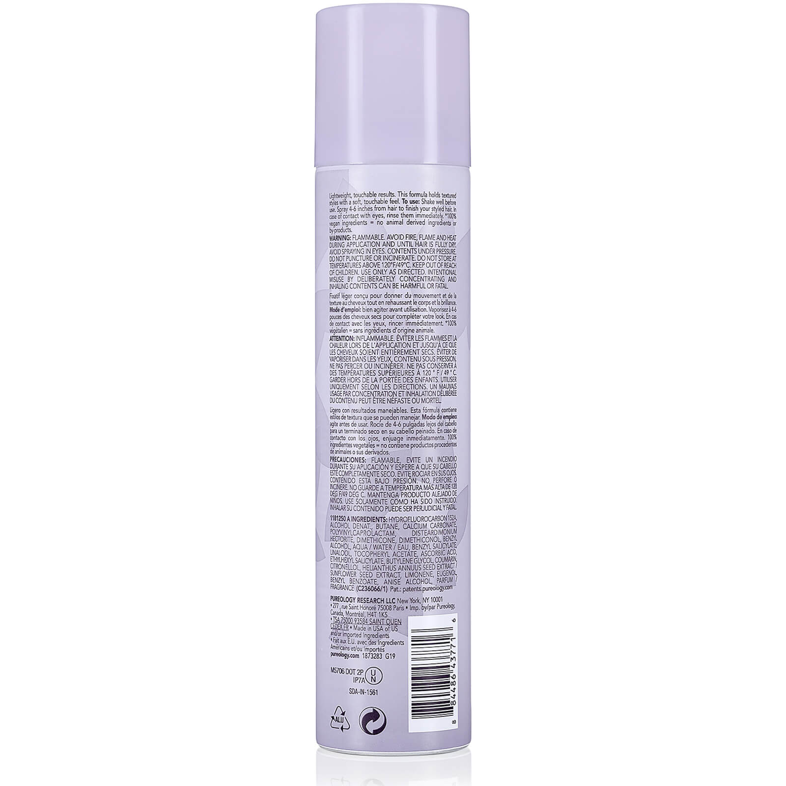 Pureology Style and Protect Texture Finishing Spray 142g - Image 2