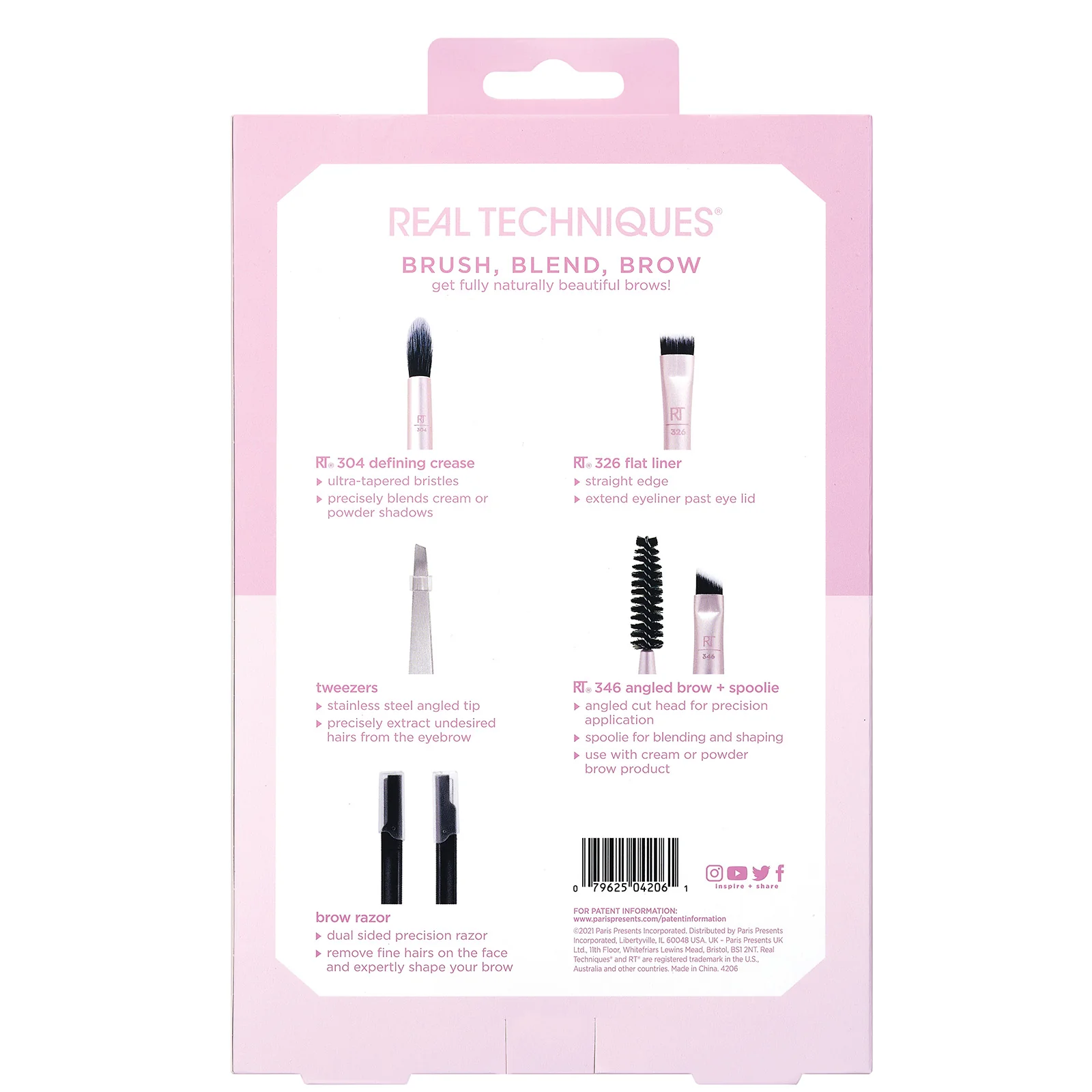 Real Techniques Brush, Blend, Brow Kit - Image 2
