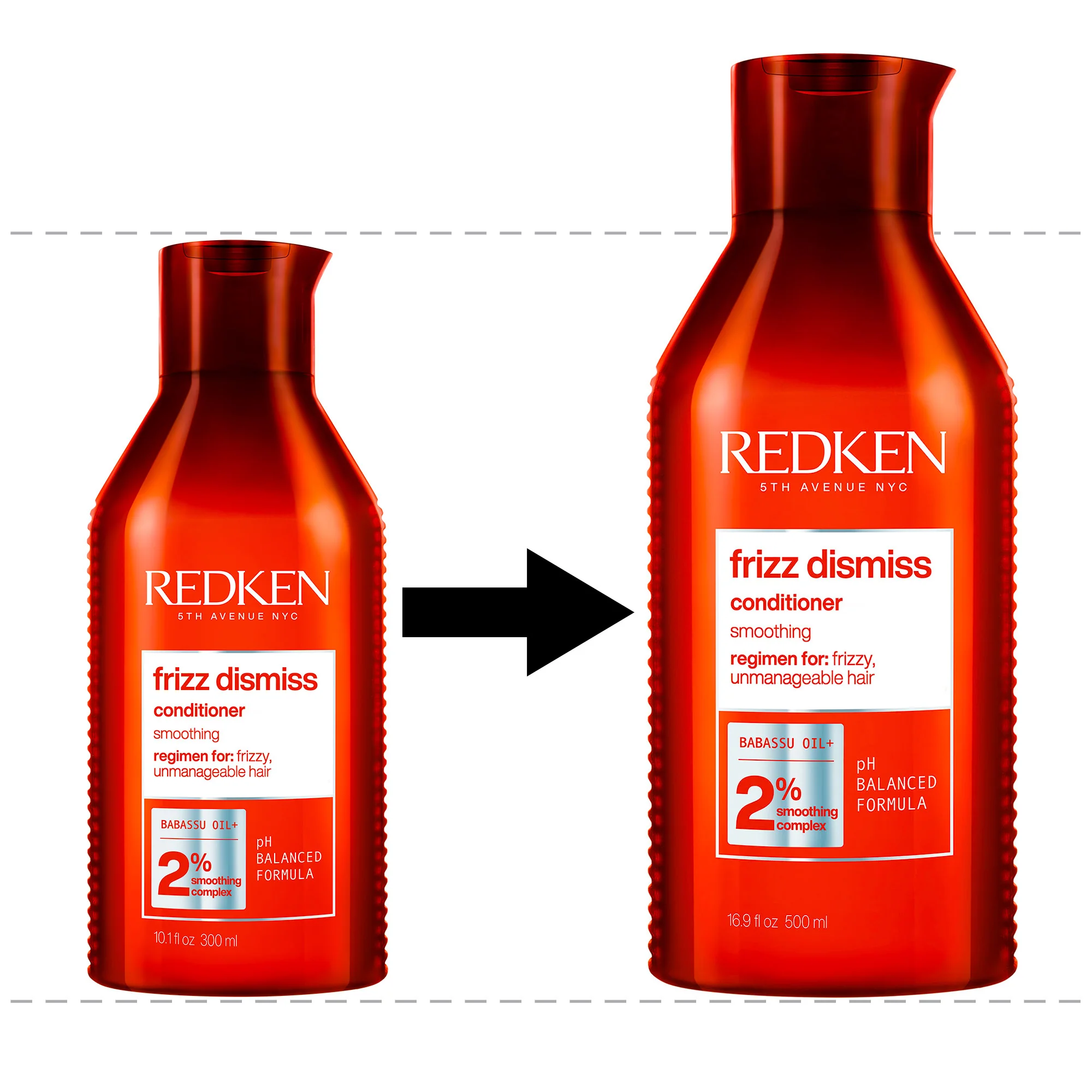 Redken Frizz Dismiss Conditioner To Protect Hair Against Humidity & Frizz 500ml - Image 2