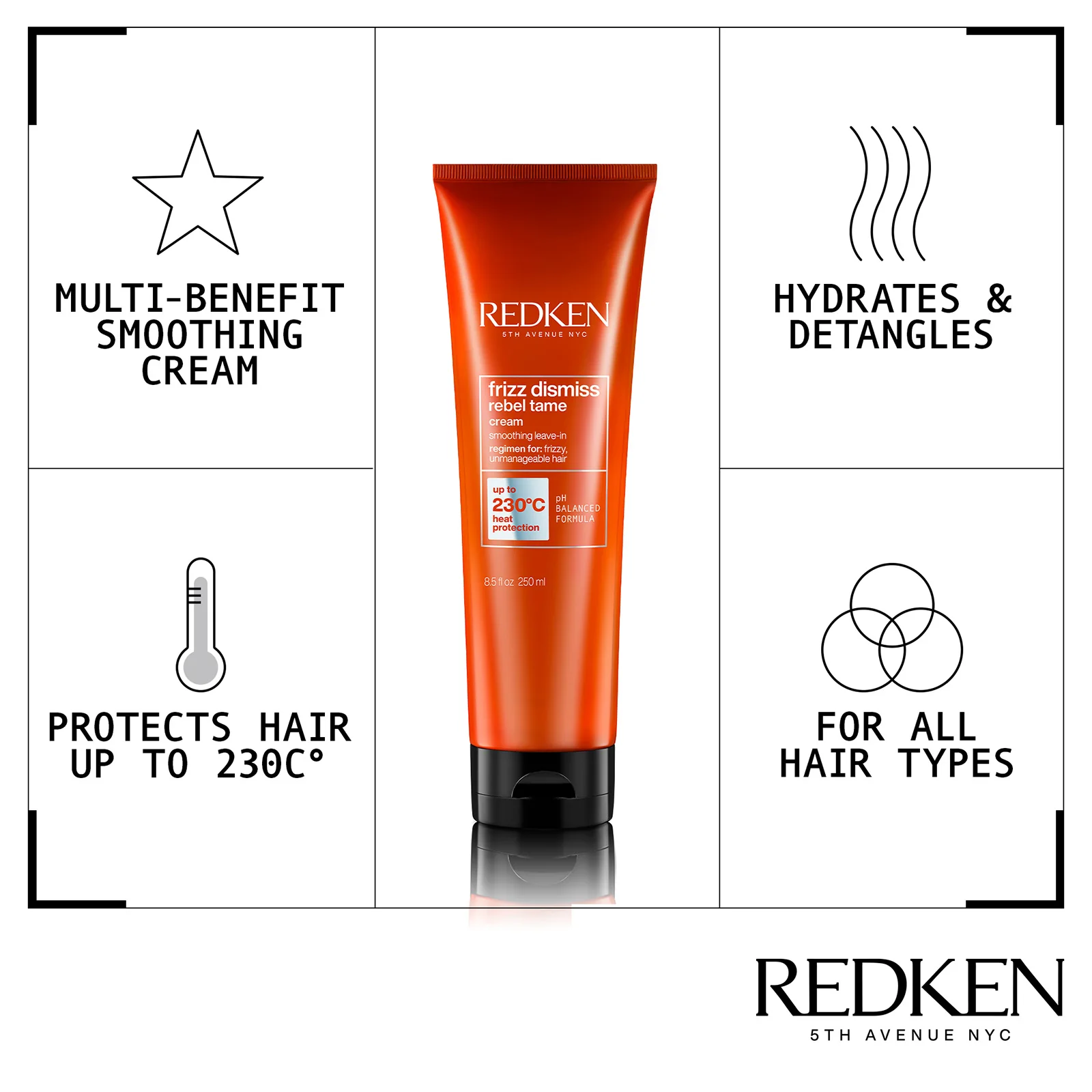 Redken Frizz Dismiss Rebel Tame Treatment 250ml - Image 3