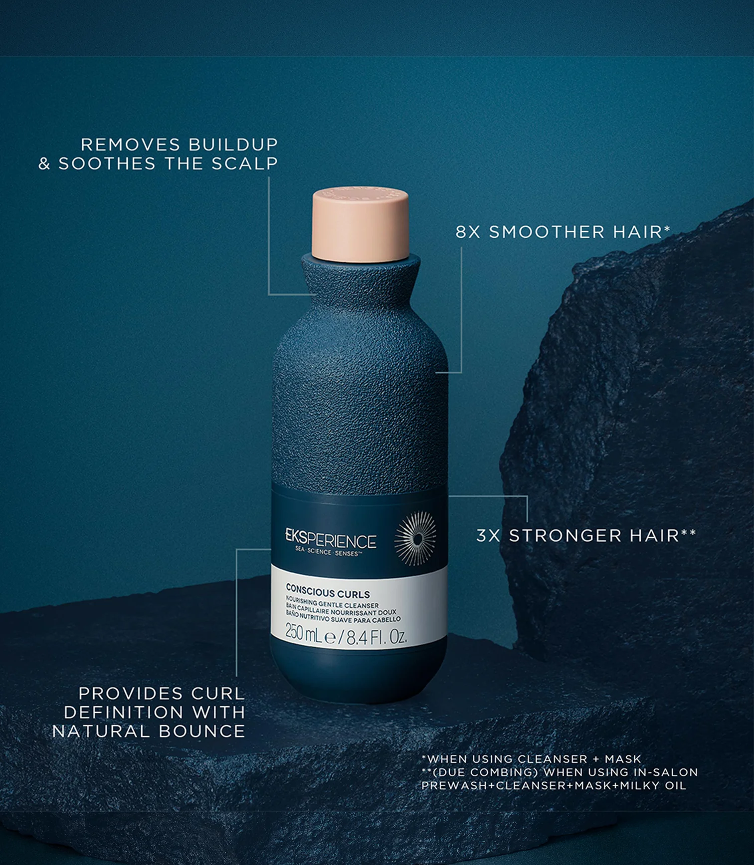 Revlon Professional Eksperience Conscious Curl Nourishing Gentle Hair Cleanser 250ml - Image 3
