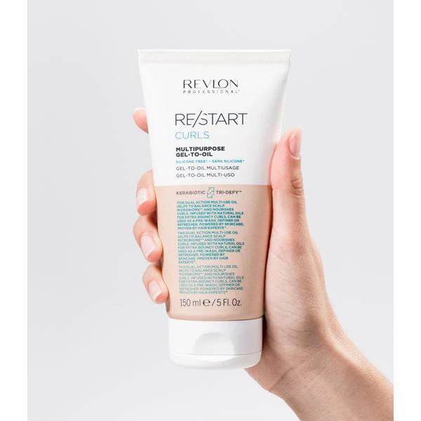 Revlon Professional RE/START Curls Mutipurpose Gel-to-Oil 150ml - Image 2