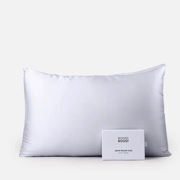 Bondi Boost Satin Pillowcase GREY (Standard Size) - Image 2