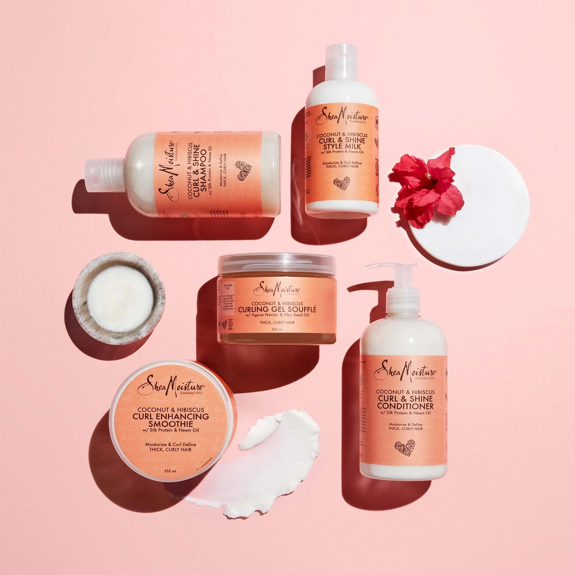 SheaMoisture Coconut & Hibiscus Curling Gel Souflee 340g - Image 3