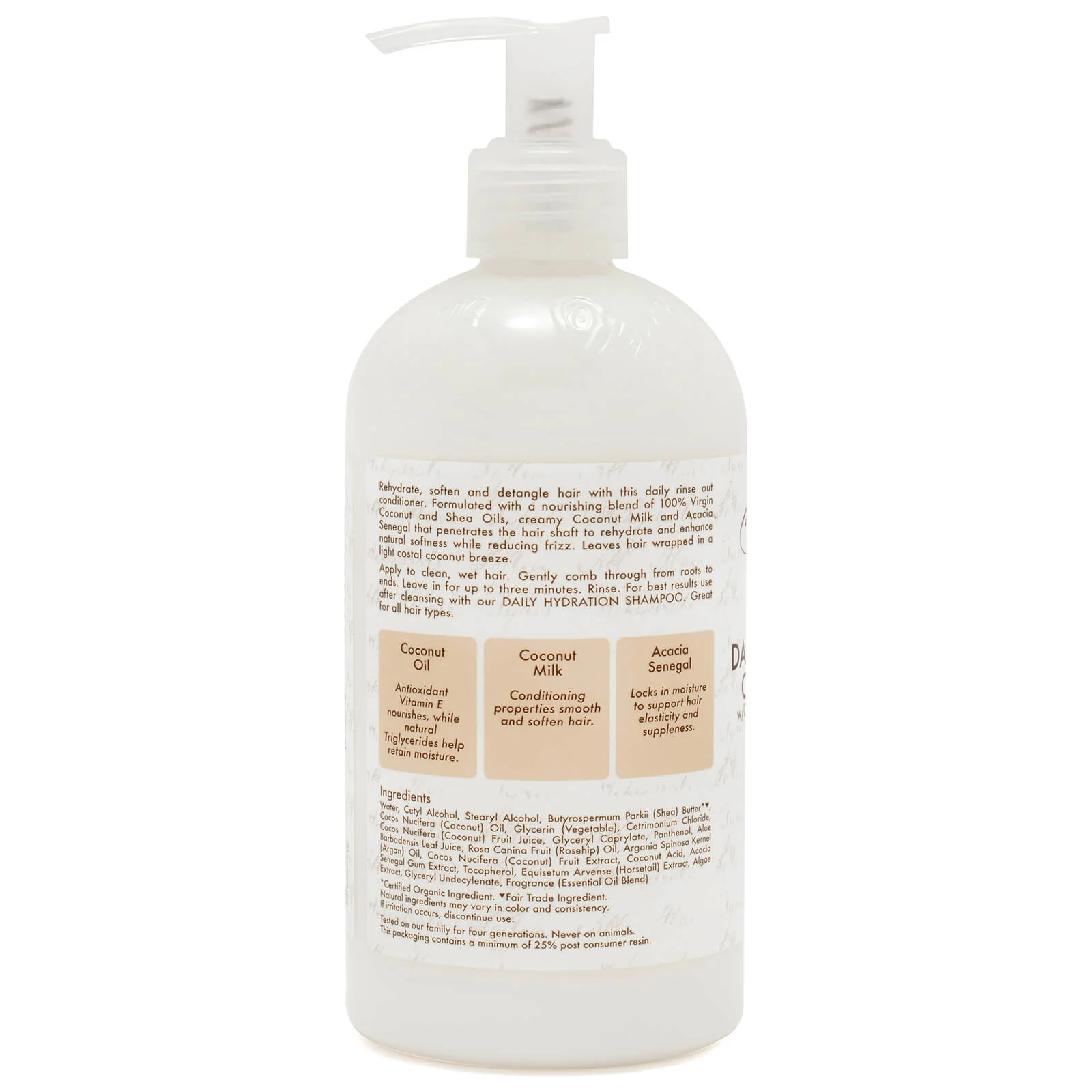 SheaMoisture 100% Virgin Coconut Oil Daily Hydration Conditioner 384ml - Image 2