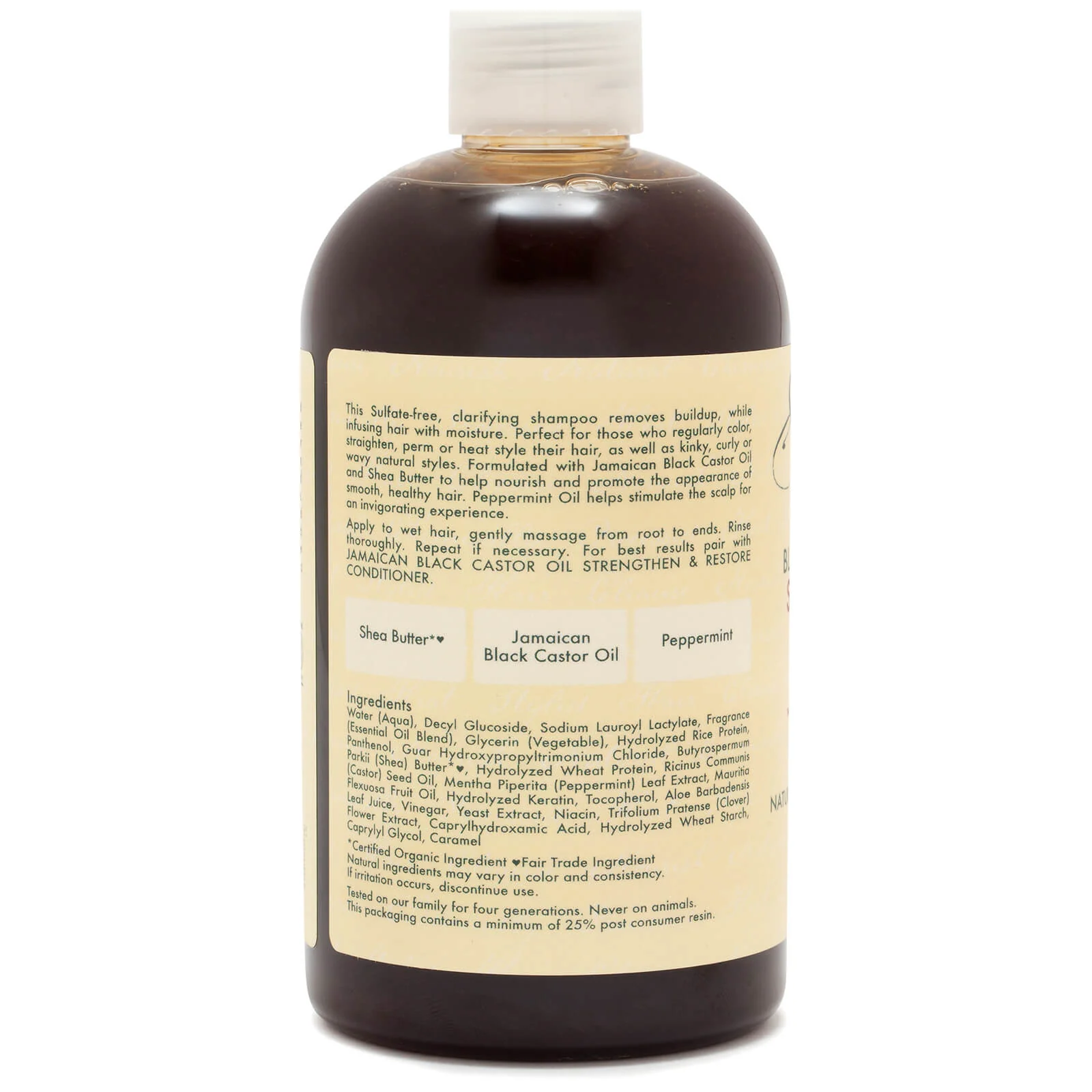 SheaMoisture Jamaican Black Castor Oil Strengthen & Restore Shampoo 384ml - Image 2