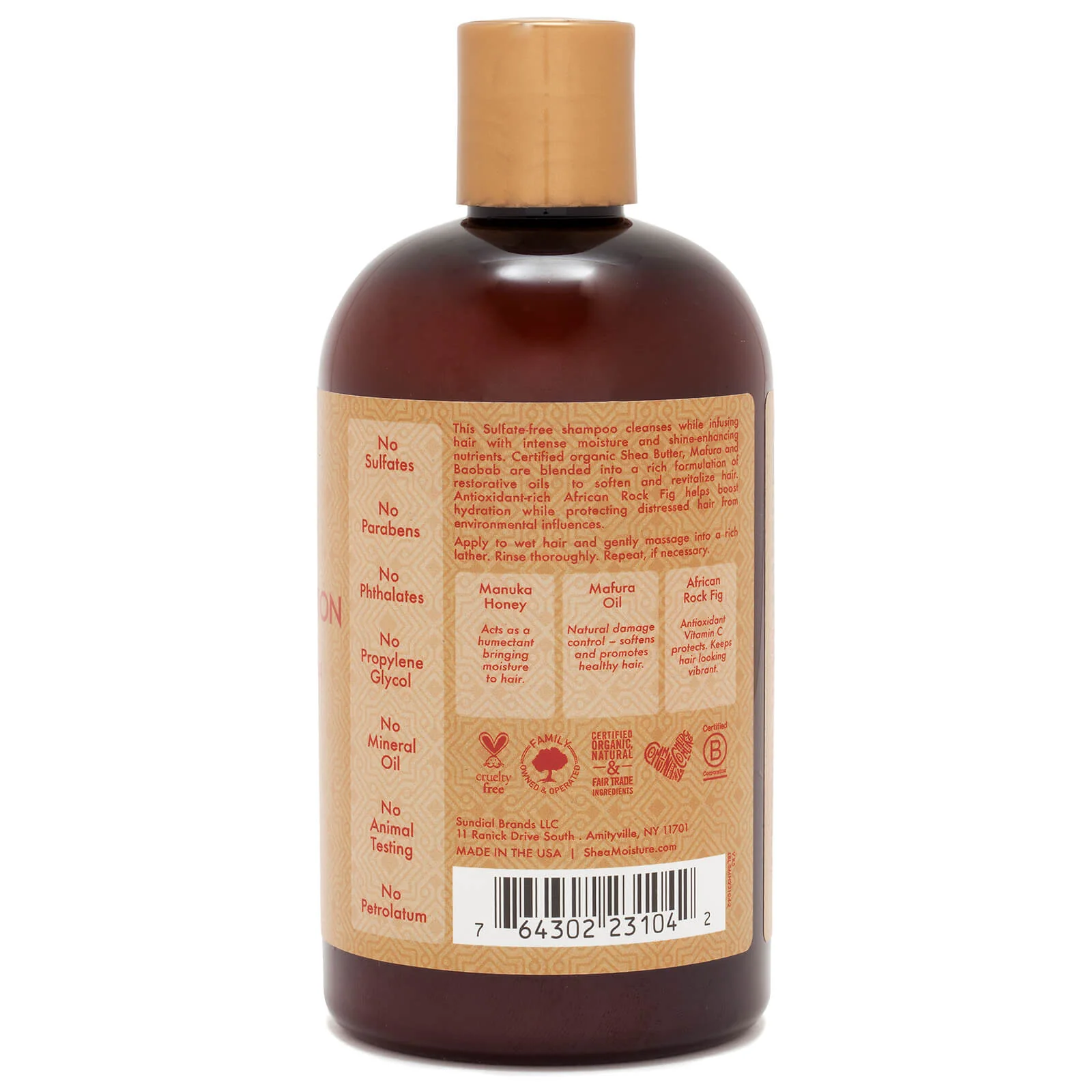 SheaMoisture Manuka Honey & Mafura Oil Intensive Hydration Shampoo 384ml - Image 3
