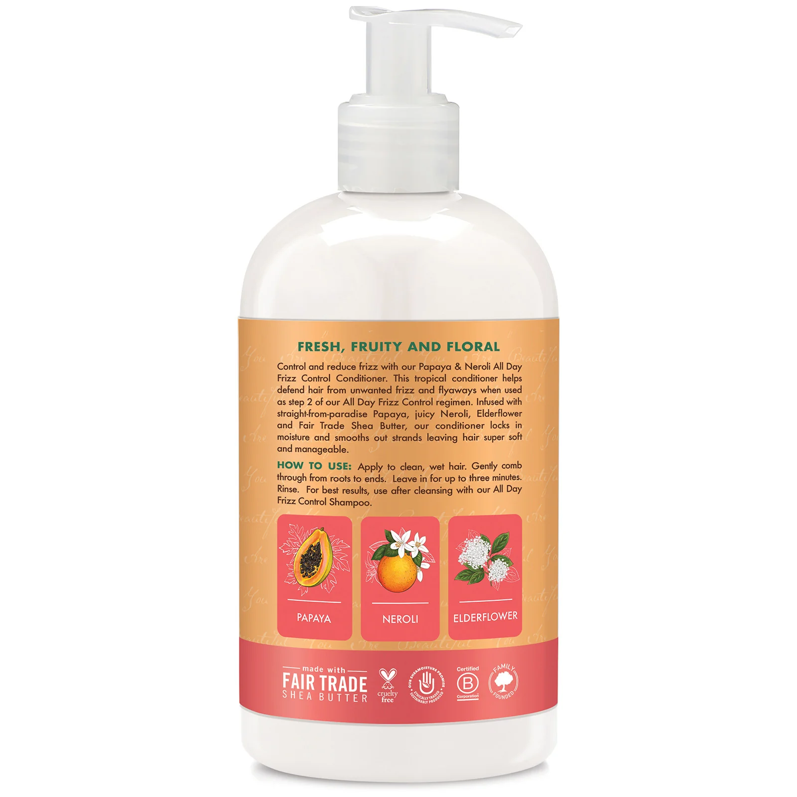 SheaMoisture Papaya & Neroli All Day Frizz Control Conditioner 384ml - Image 2