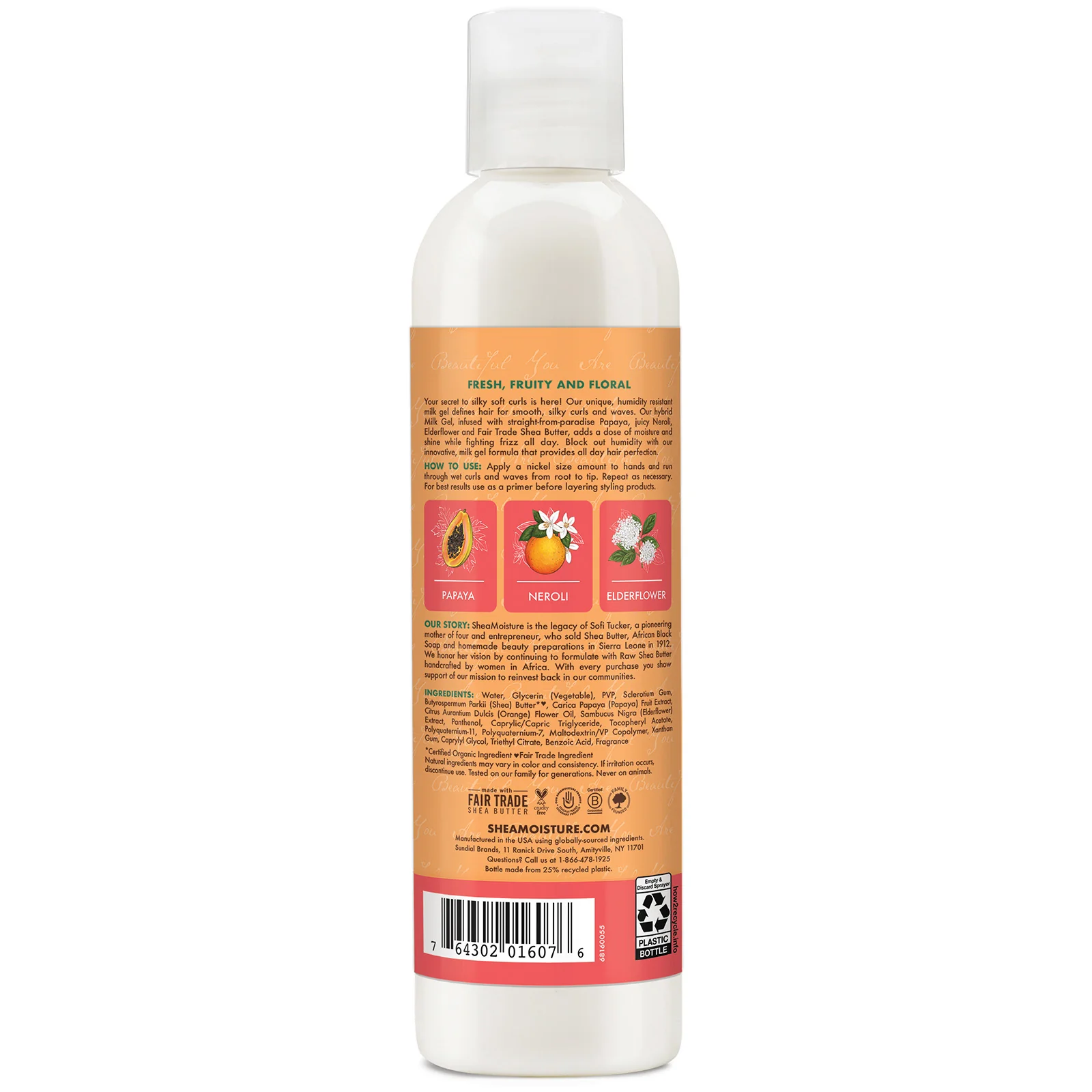 SheaMoisture Papaya & Neroli All Day Frizz Control Milk Gel 237ml - Image 3