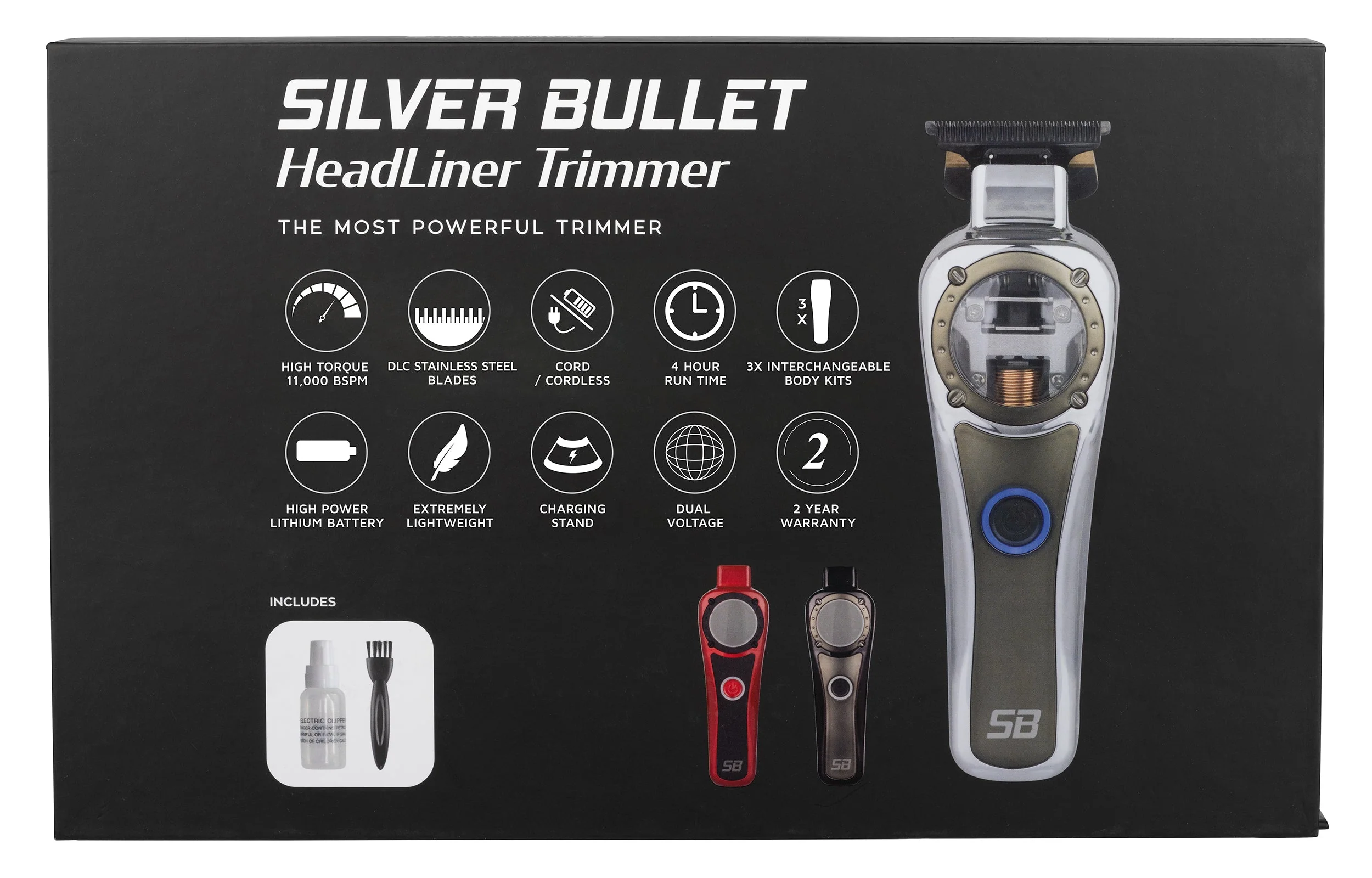 Silver Bullet Headliner Hair Trimmer Cord/Cordless - Image 3