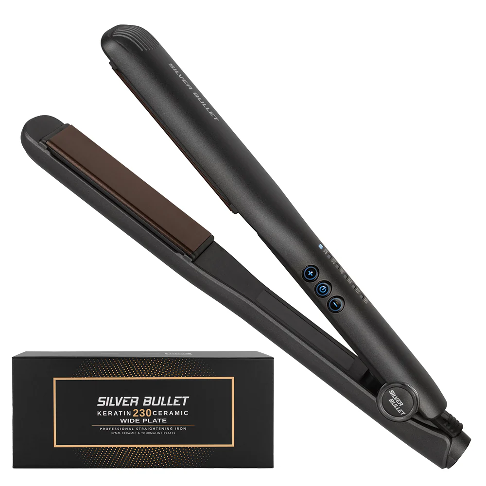 Silver Bullet Keratin 230 Ceramic Wide Plate Straighteners 37mm - Image 6