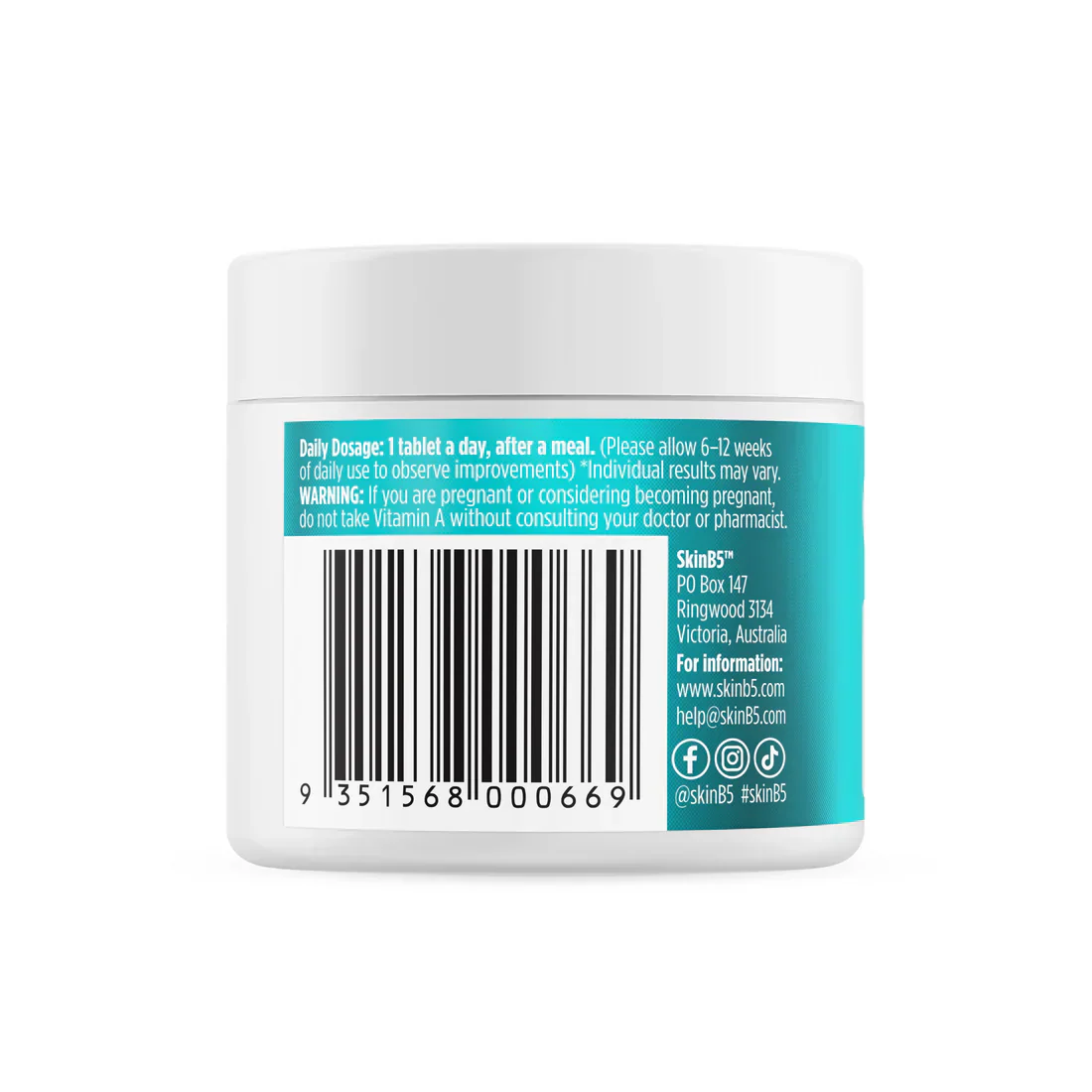 SkinB5 Skin Rescue Vitamin Tablets x 30 - Image 3