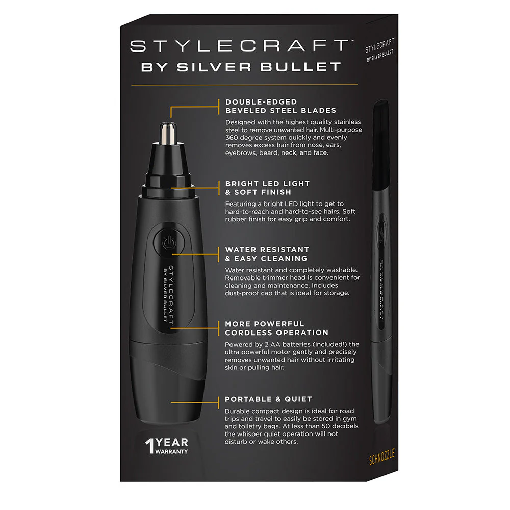 StyleCraft By Silver Bullet Schnozzle Nose & Ear Trimmer - Image 6