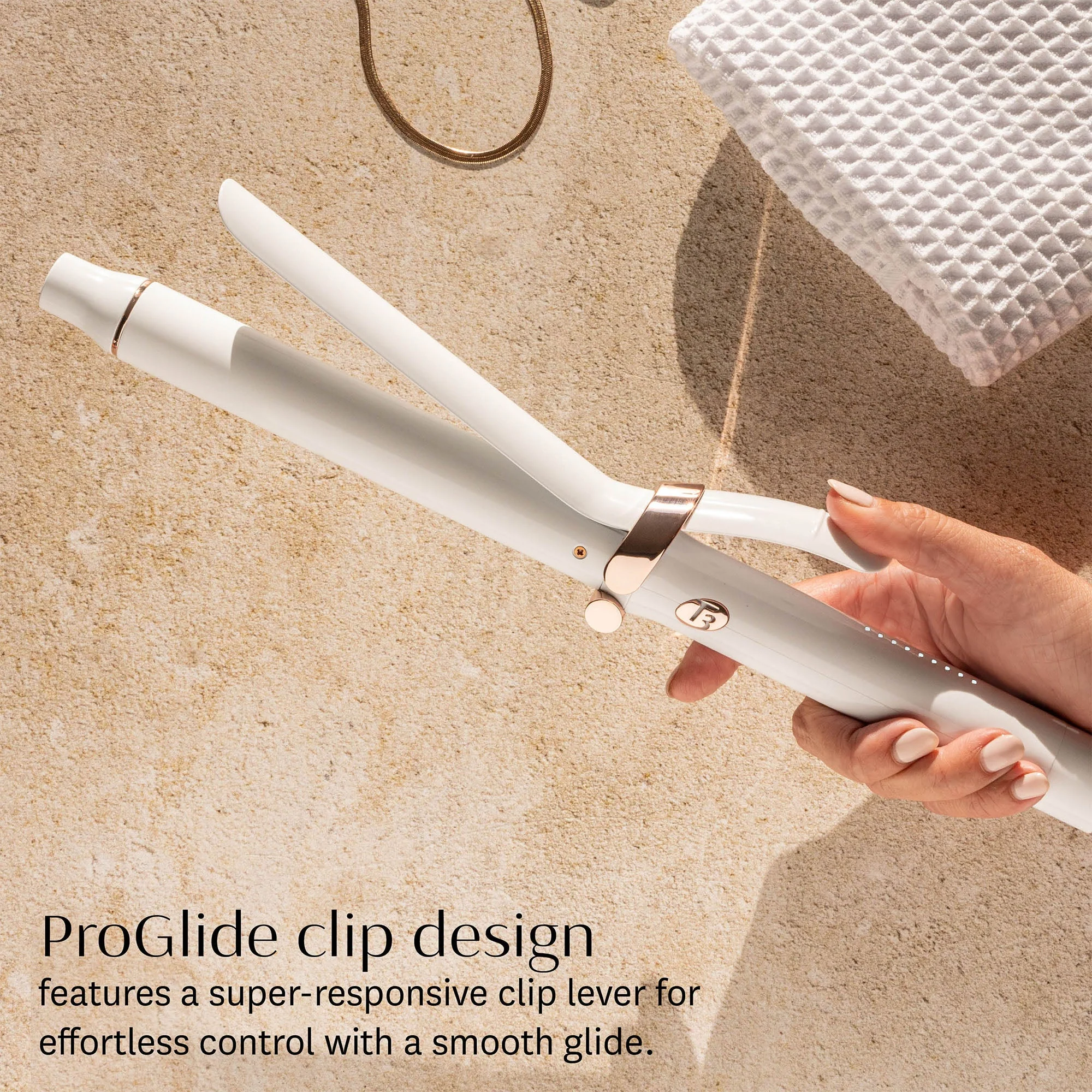 T3 SinglePass Curl X Ceramic Curling Iron 32mm - Image 9