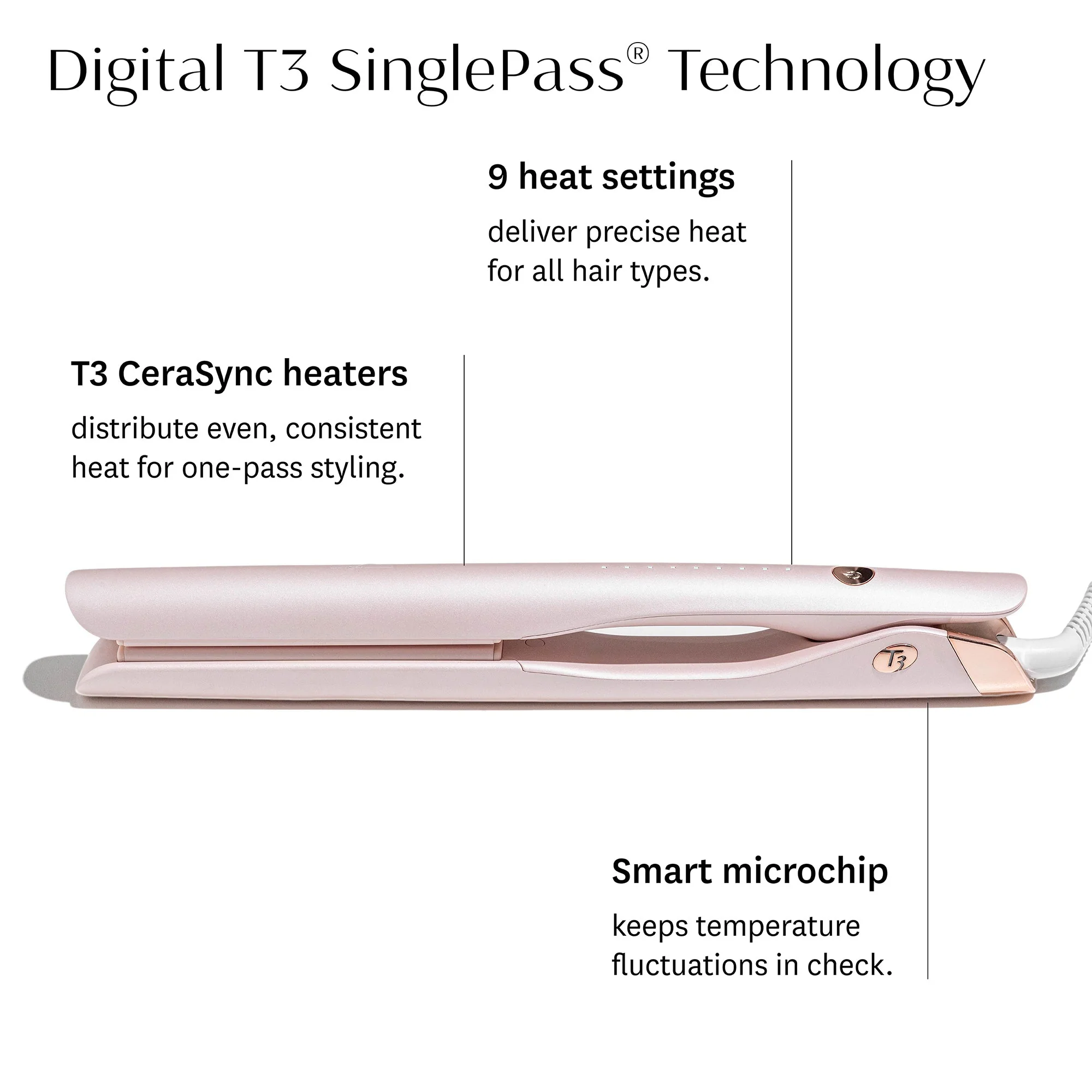 T3 SinglePass Smooth X Professional Flat Iron - Image 6