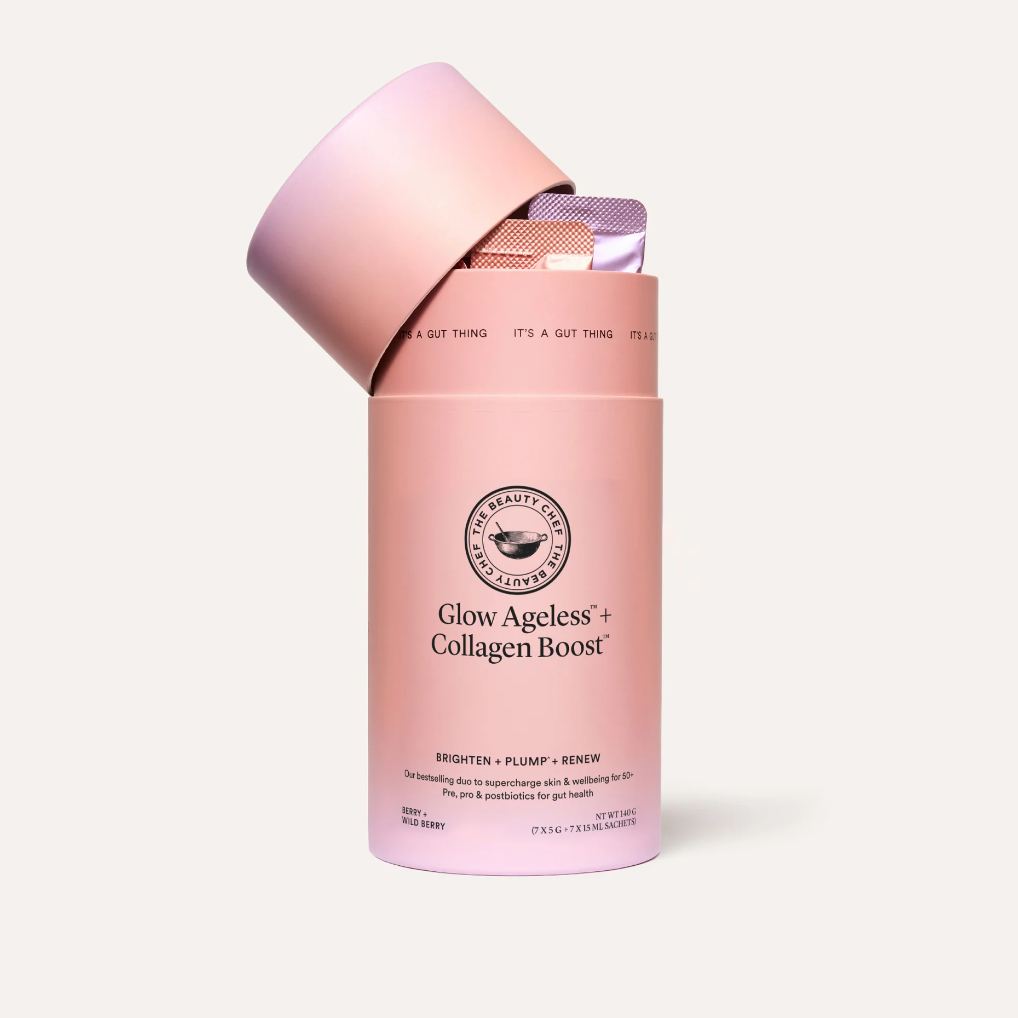 The Beauty Chef Glow Ageless + Collagen Boost Sachets 7 x 5 g + 7 x 15 mL - Image 2