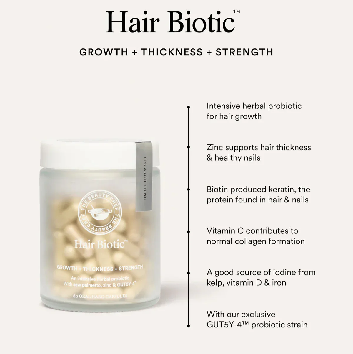 The Beauty Chef Hair Biotic 60 Capsules - Image 4