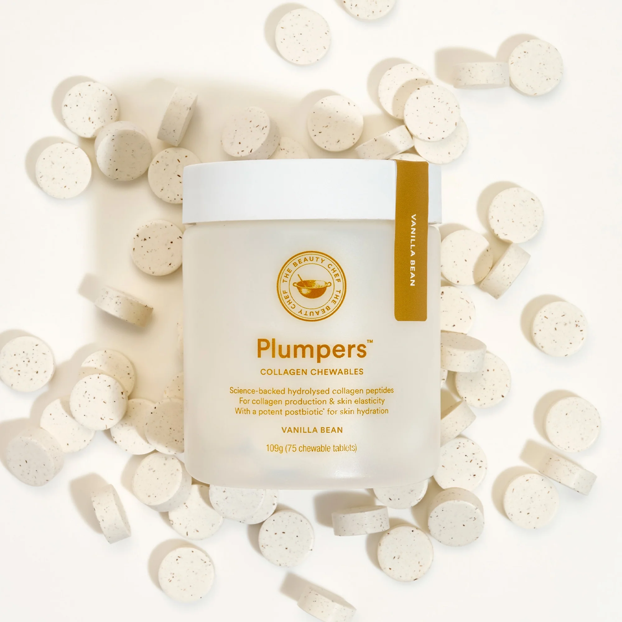 The Beauty Chef PLUMPERS Collagen Chewables Vanilla Bean 109g - Image 3