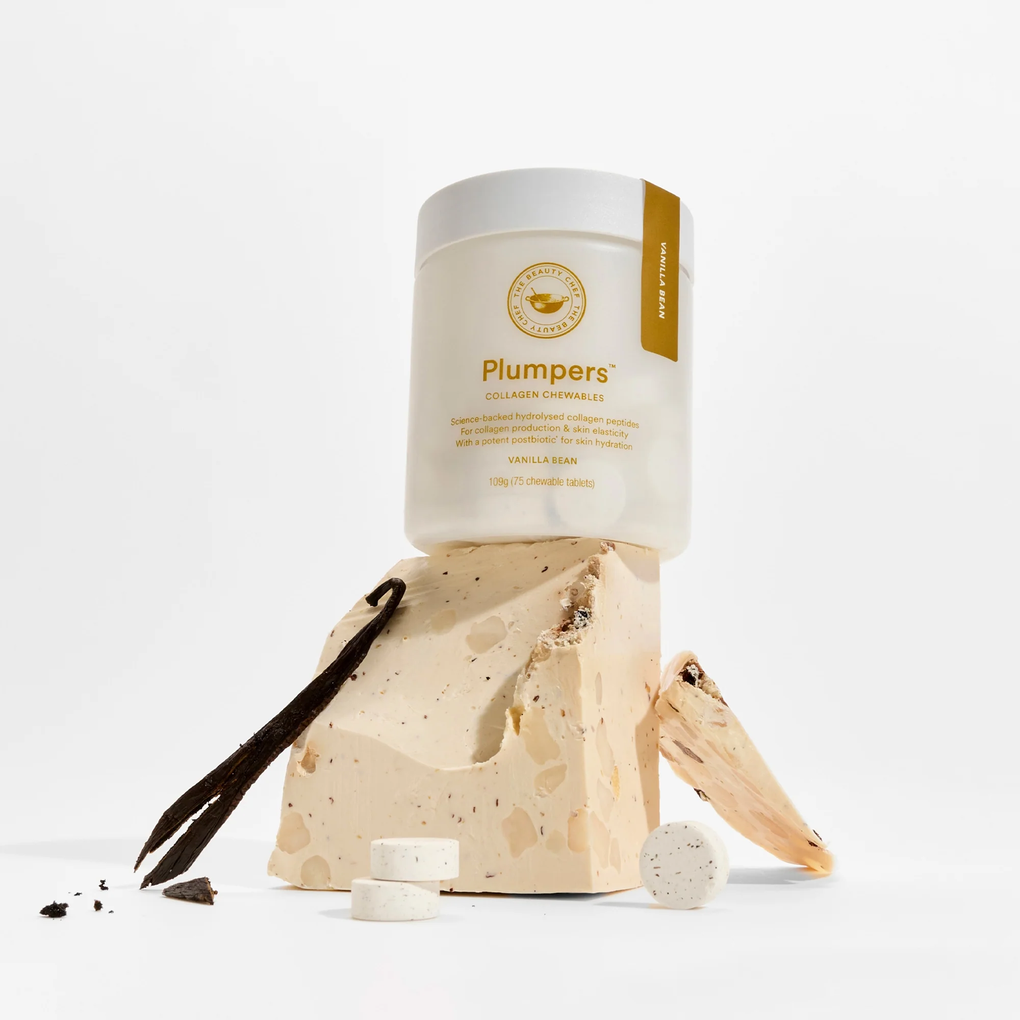 The Beauty Chef PLUMPERS Collagen Chewables Vanilla Bean 109g - Image 4