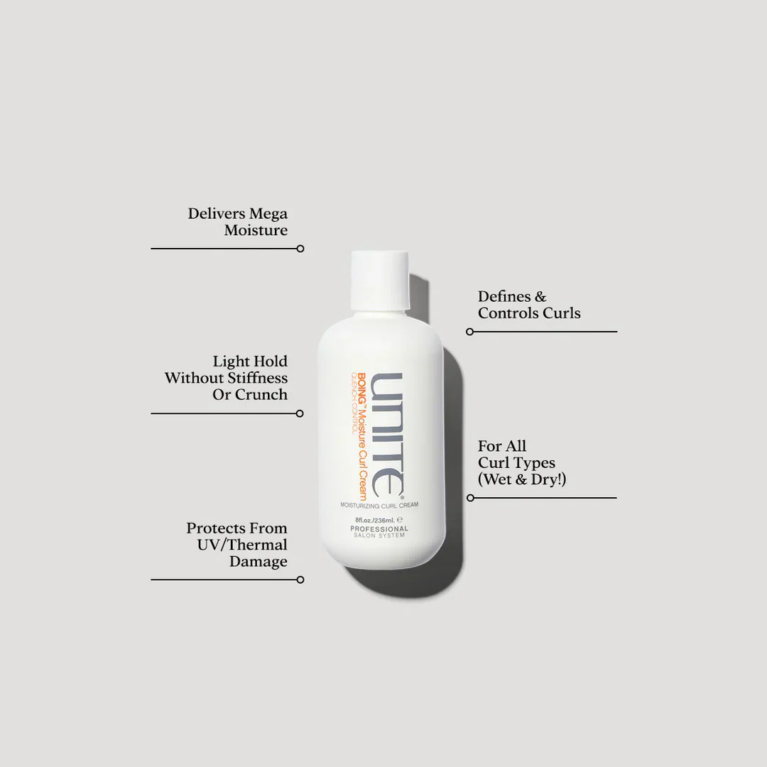 Unite Boing Moisture Curl Cream Quench Control 236ml - Image 2