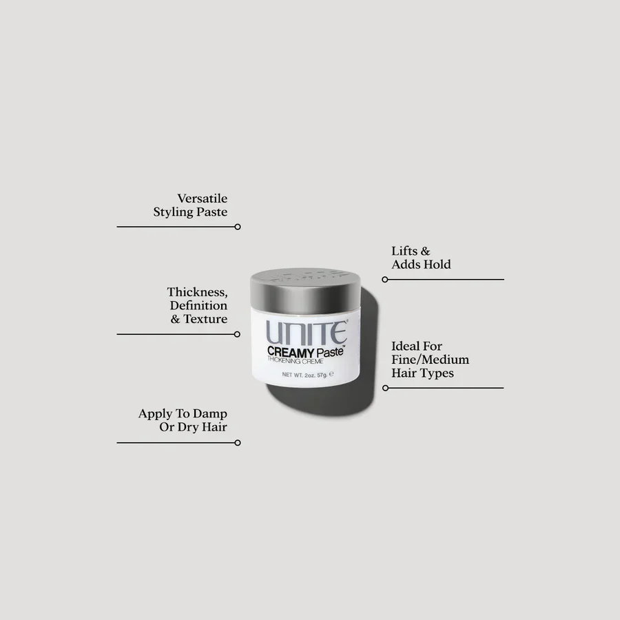 Unite Creamy Styling Paste Thickening 57g - Image 2