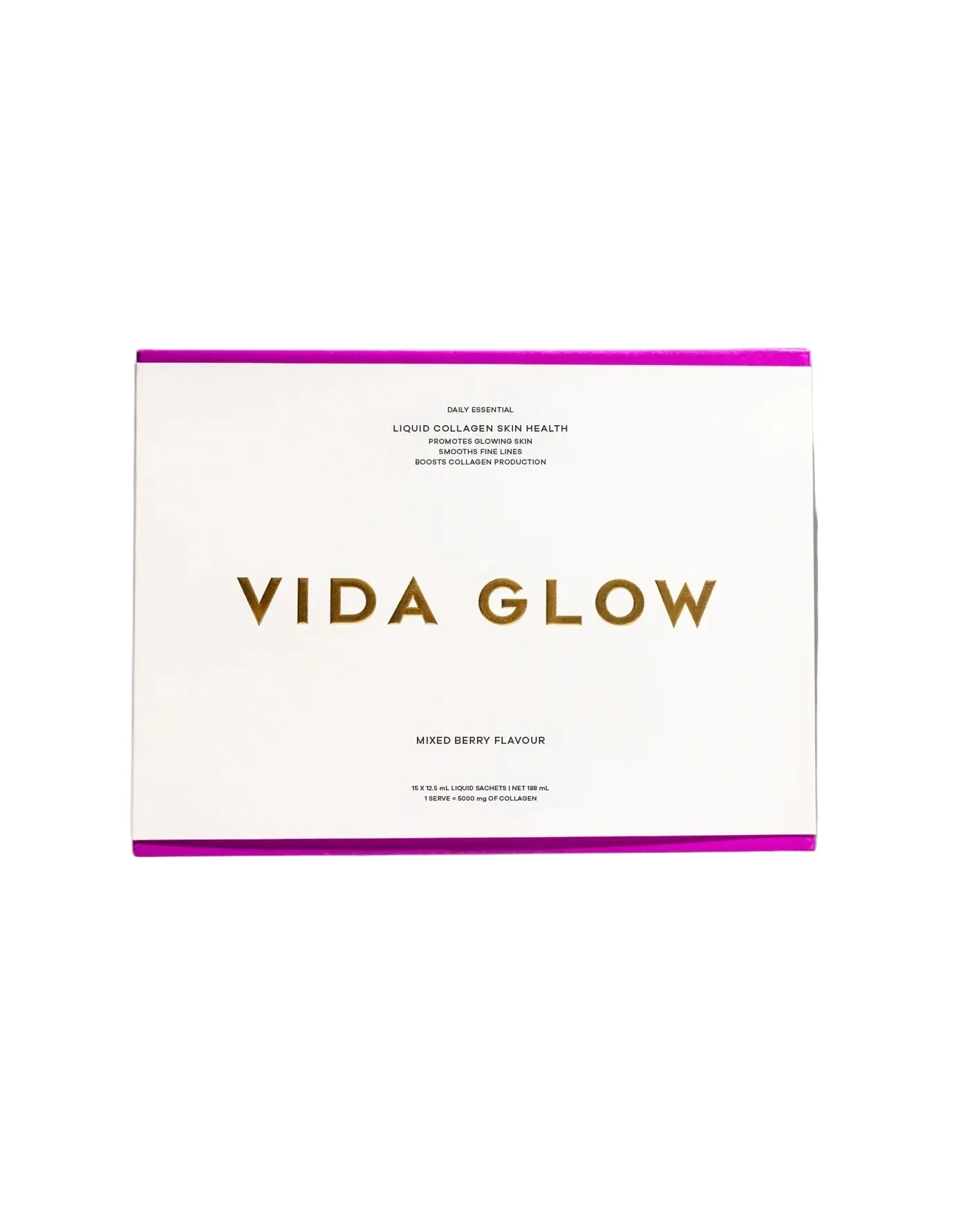 Vida Glow Liquid Collagen Skin Health Mixed Berry - 15 sachets