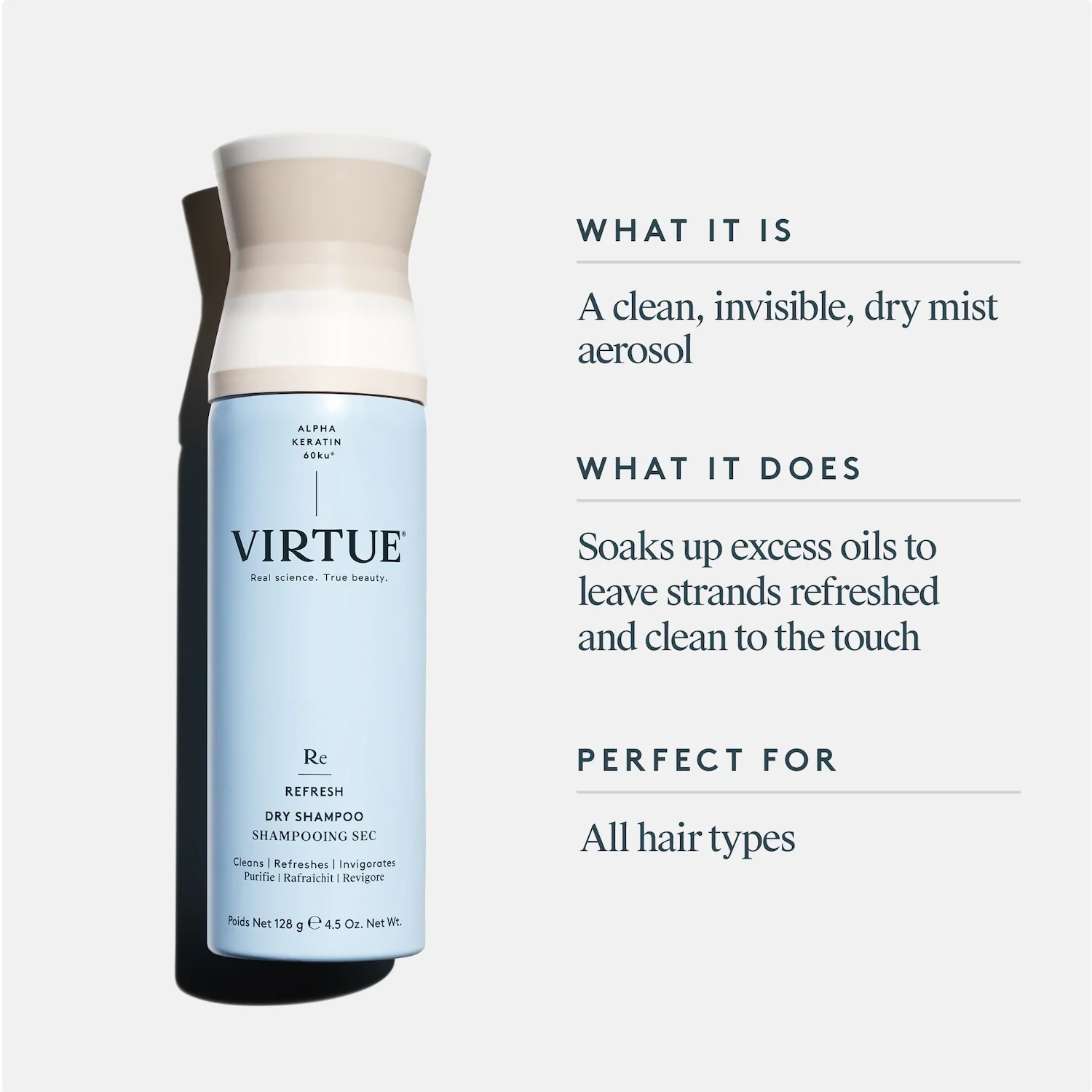 Virtue Refresh Dry Shampoo 128g - Image 2