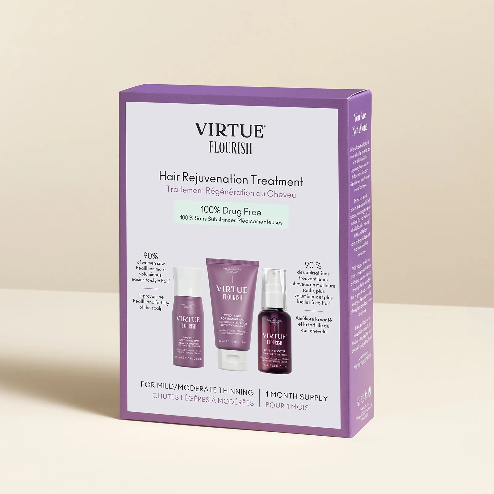 Virtue Flourish Hair Rejuvenation Treatment Kit (Phyto-Follicle Nutrient) - Travel Size (30 day) - Image 2