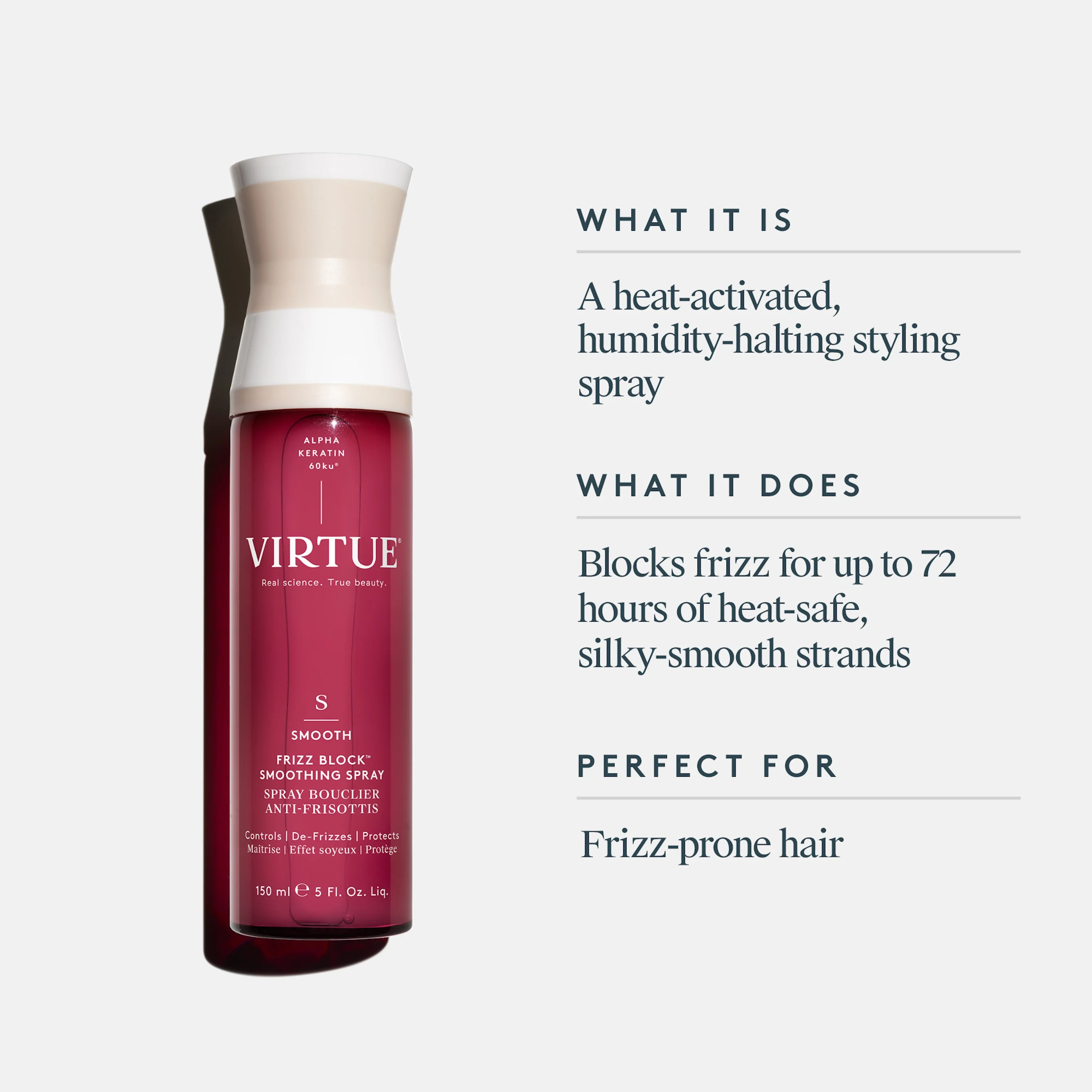 Virtue Smooth Frizz Block™ Smoothing Spray 150ml - Image 9