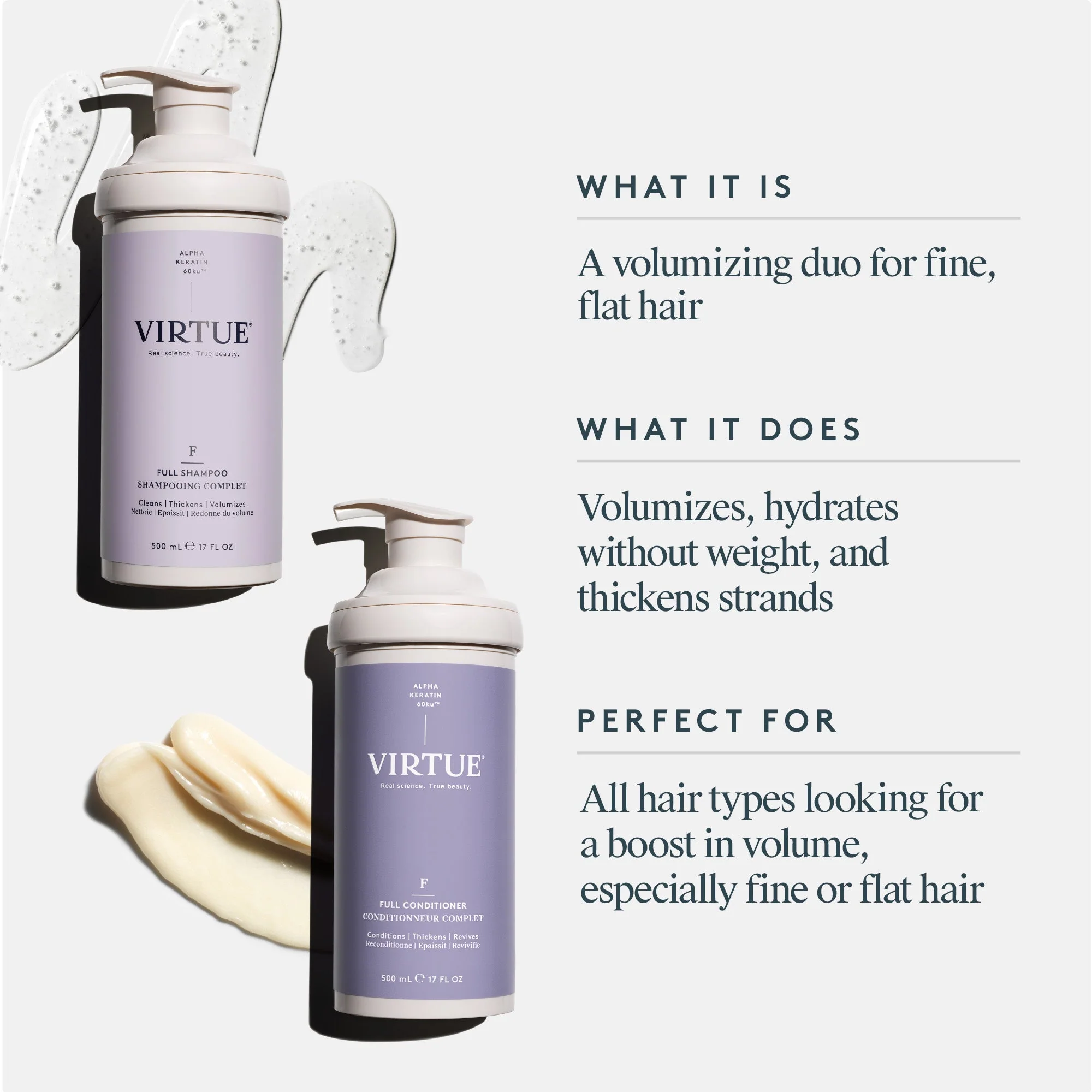 Virtue Jumbo Size Full Shampoo & Conditioner Duo - Image 2