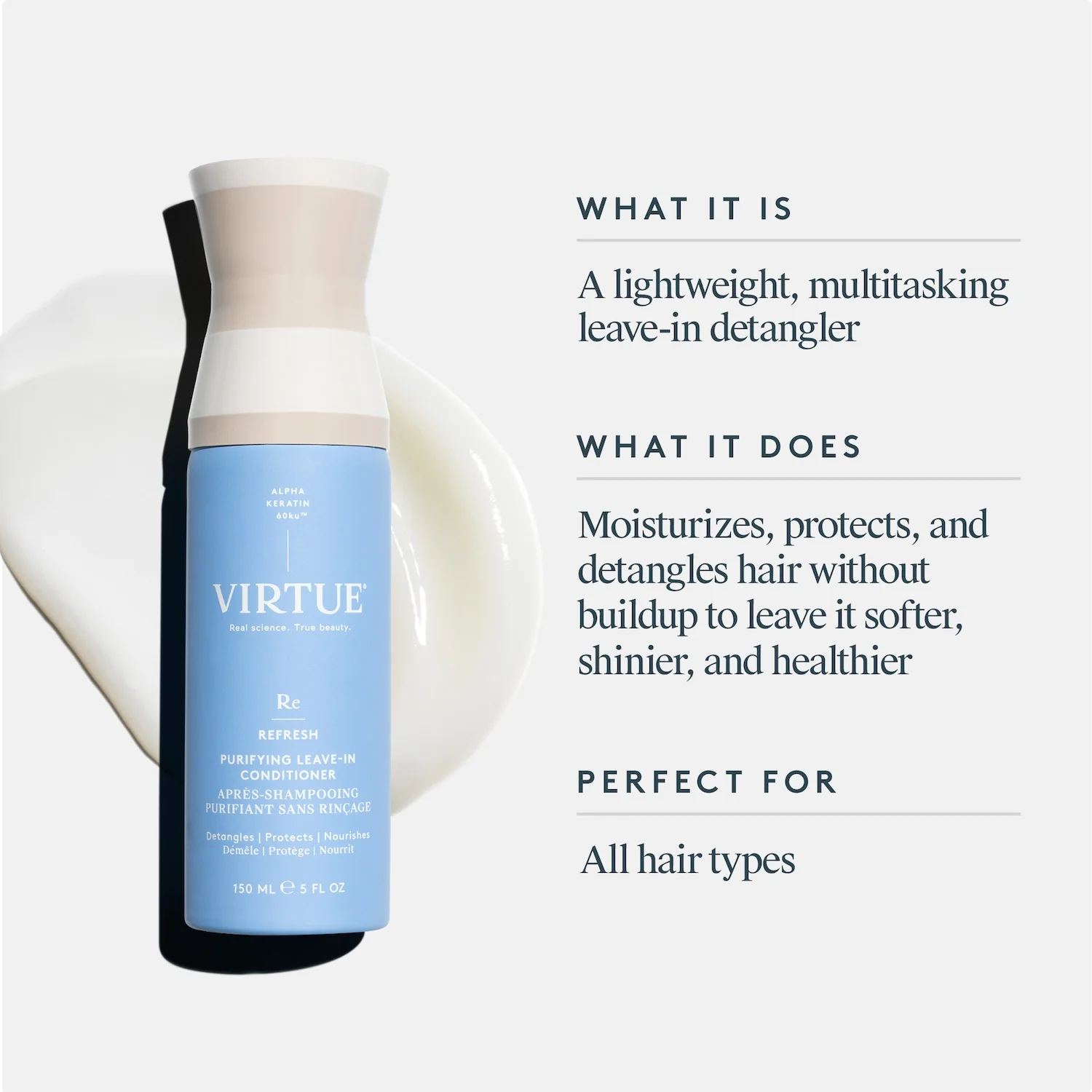 Virtue Refresh Purifying Leave-in Conditioner 150ml - Image 3