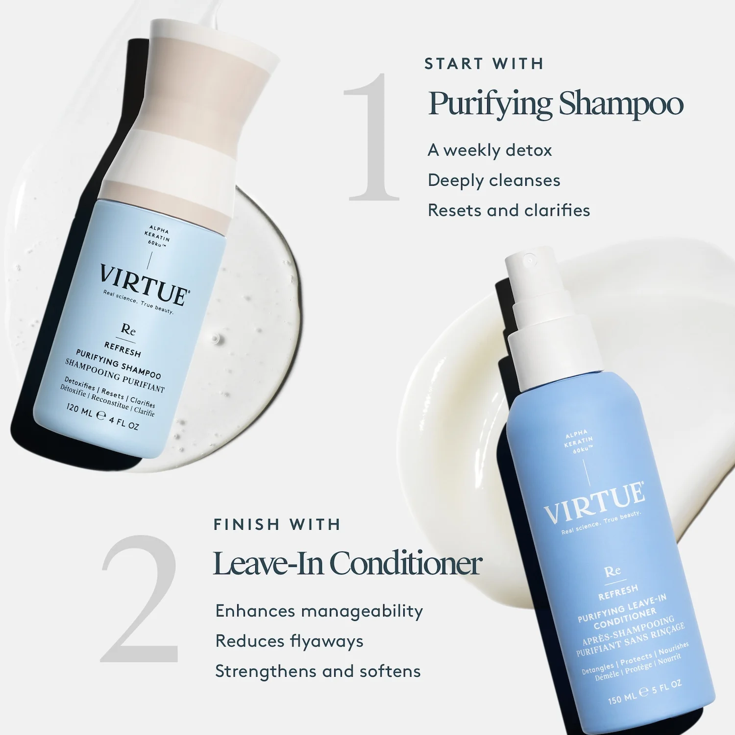 Virtue Refresh Purifying Leave-in Conditioner 150ml - Image 4