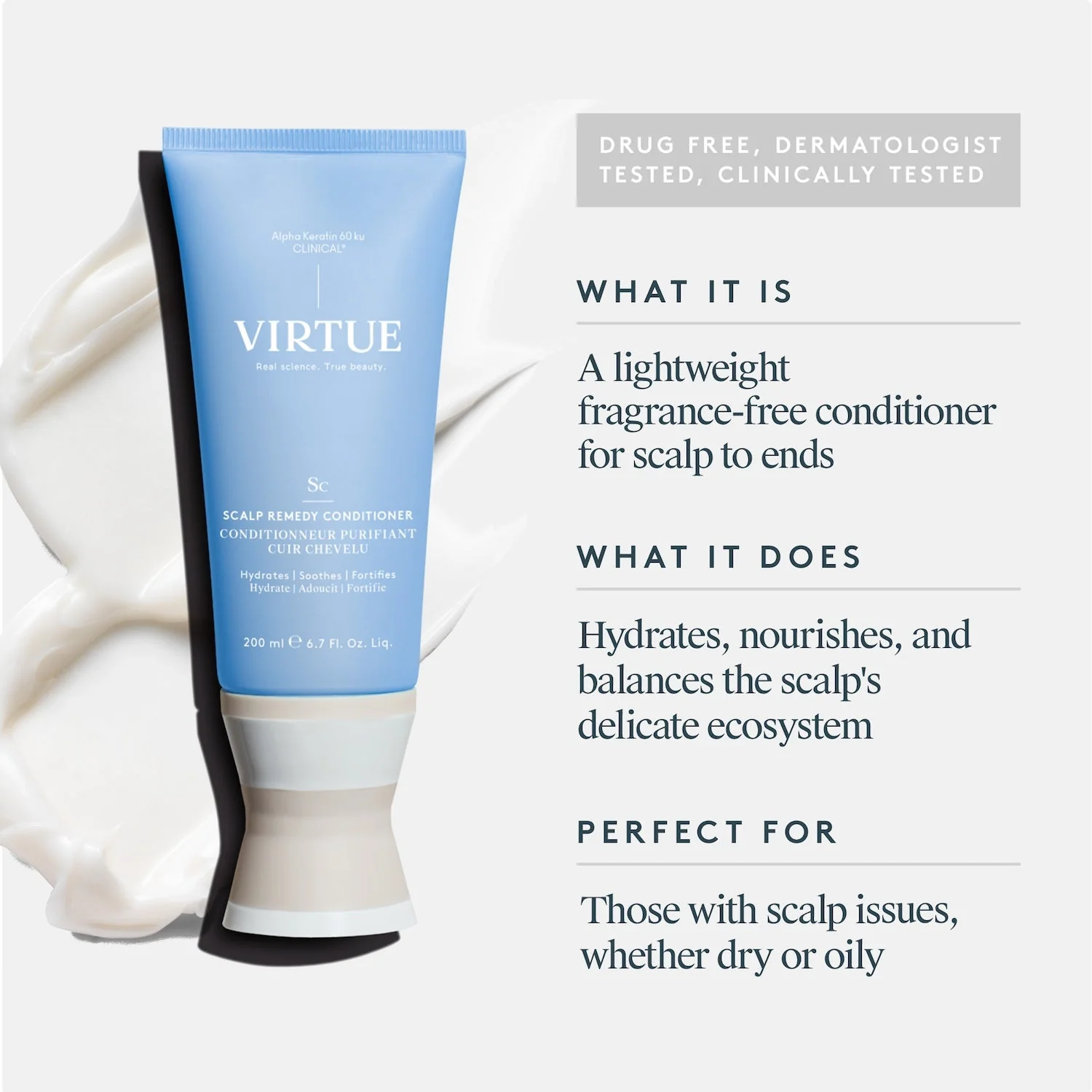 Virtue Scalp Remedy Conditioner 200ml - Image 2