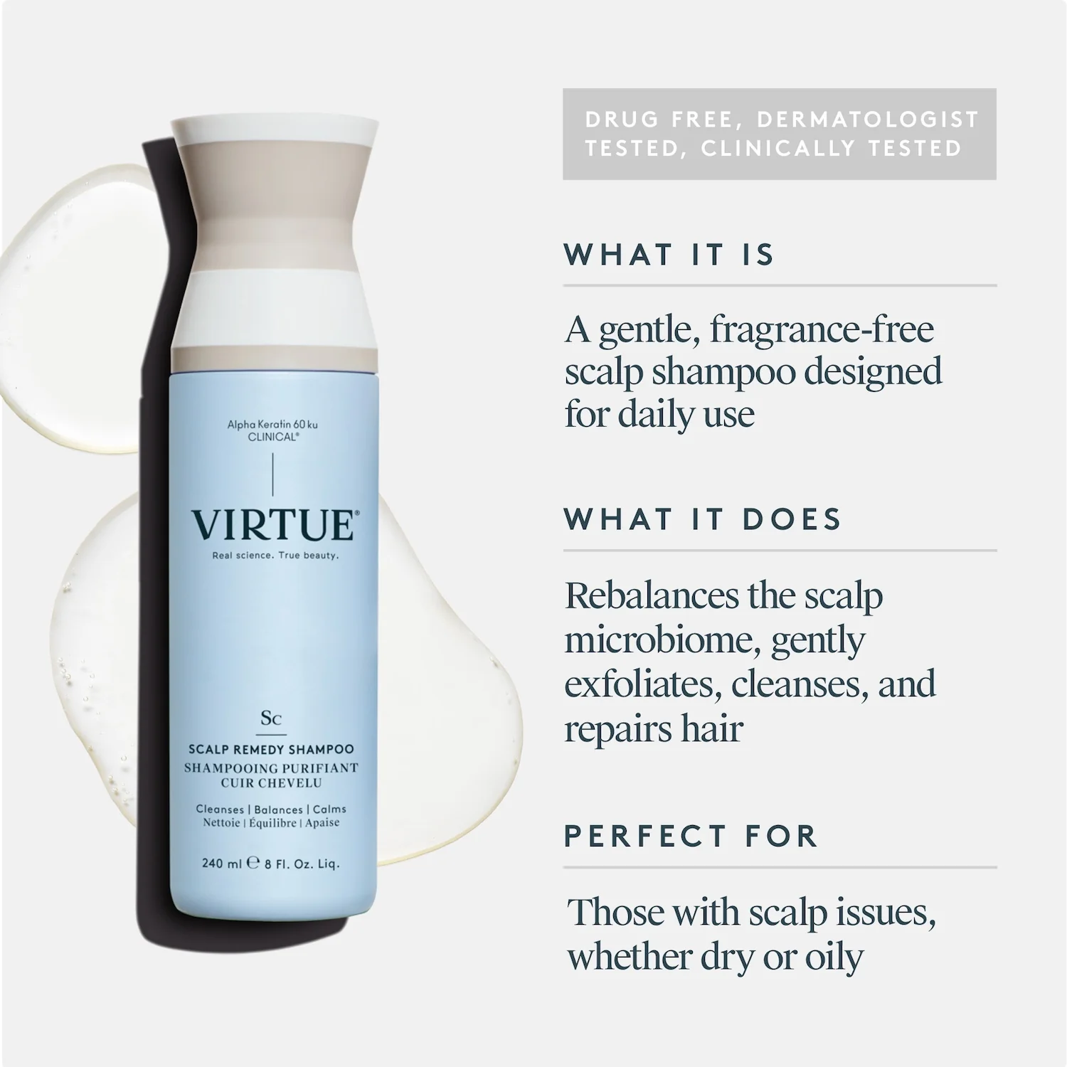 Virtue Scalp Remedy Shampoo 240ml - Image 11